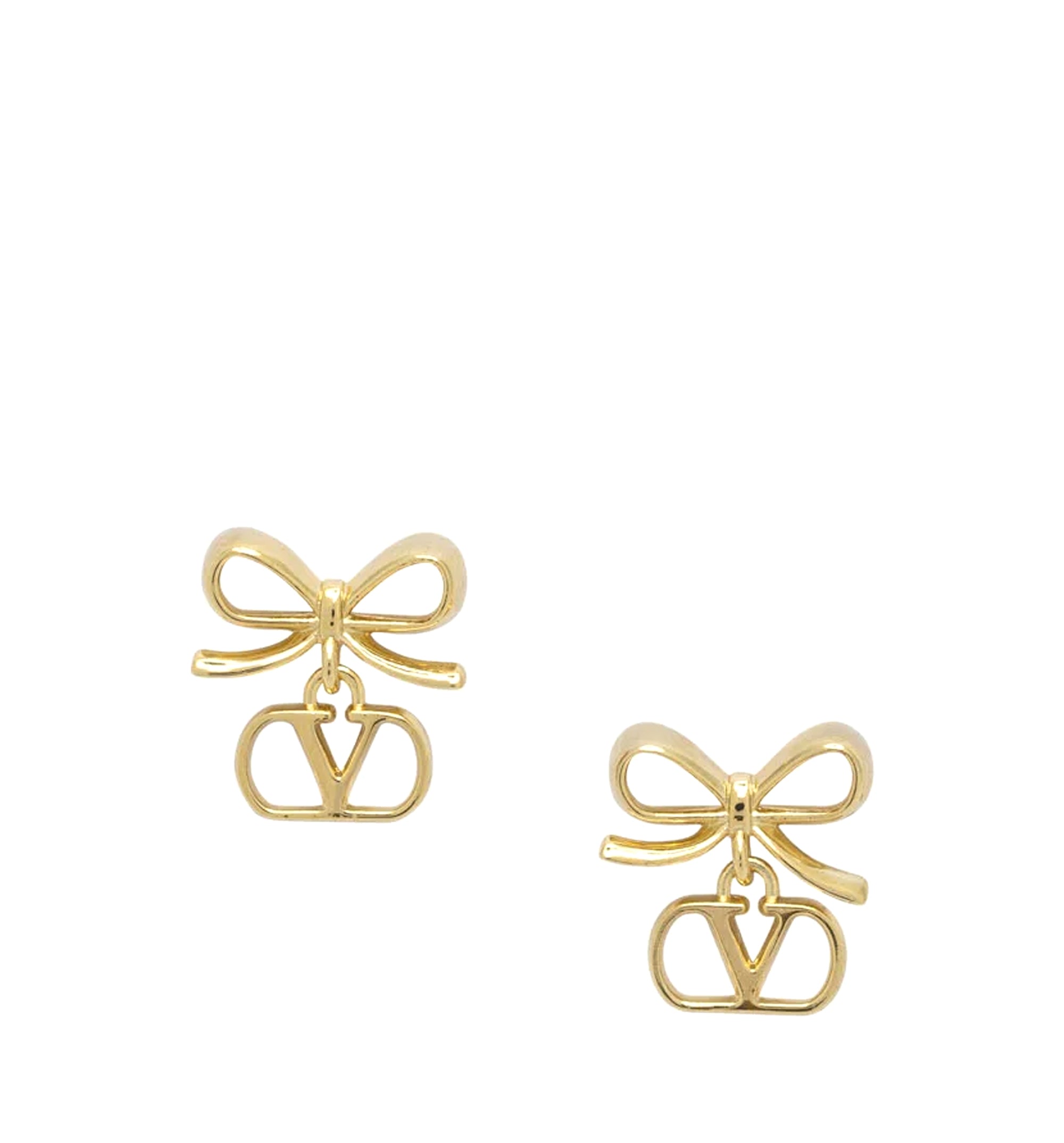 VLogo Signature Bow Earrings