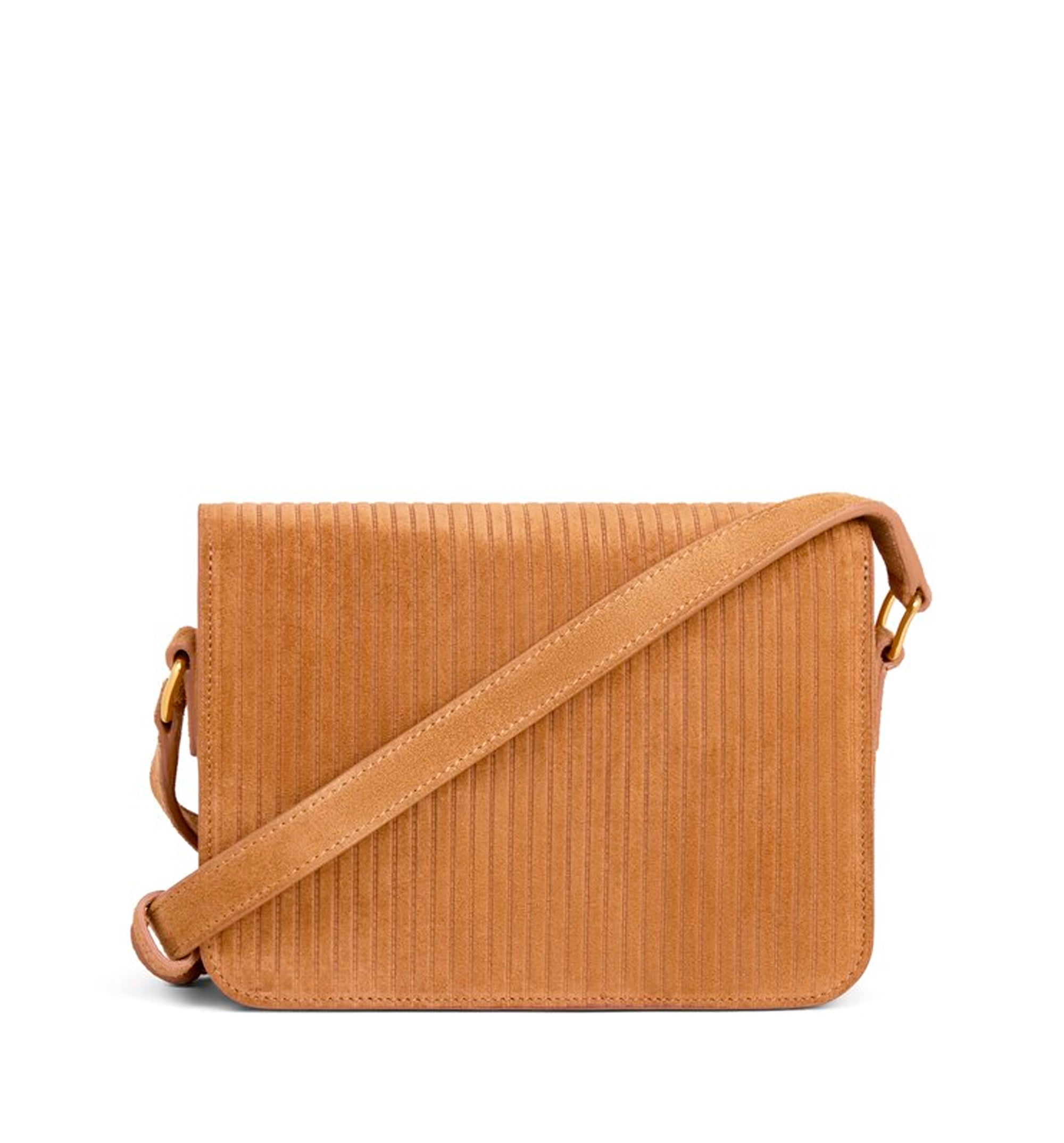 Teen Triomphe Bag in Striped Suede Calfskin
