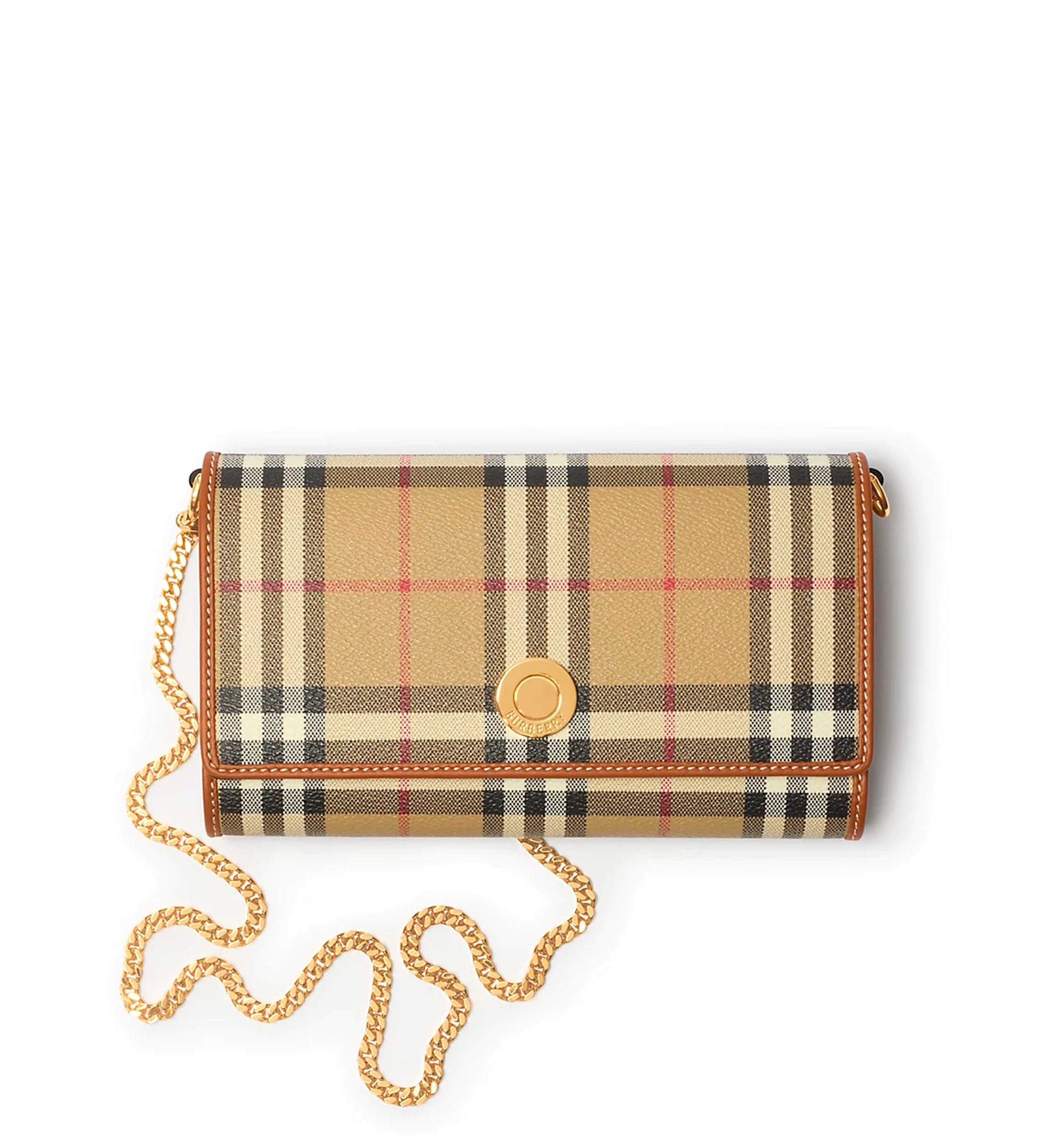 Check Chain Strap Wallet