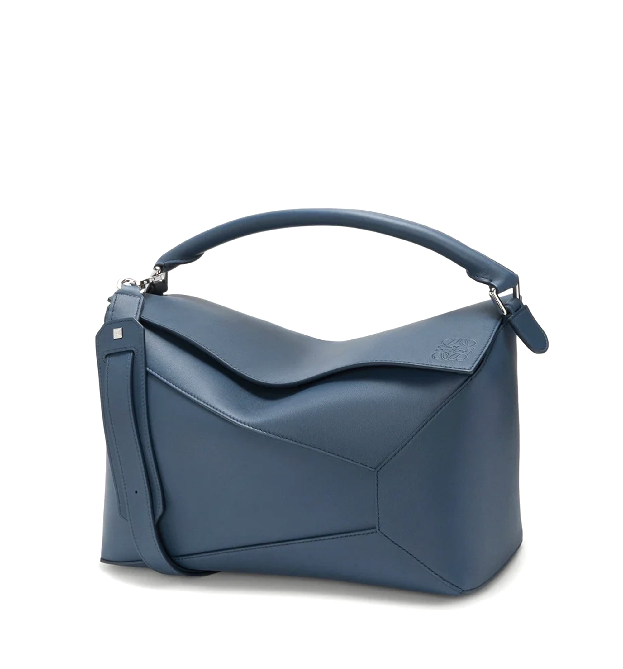 Large Puzzle Edge Bag In Classic Calfskin