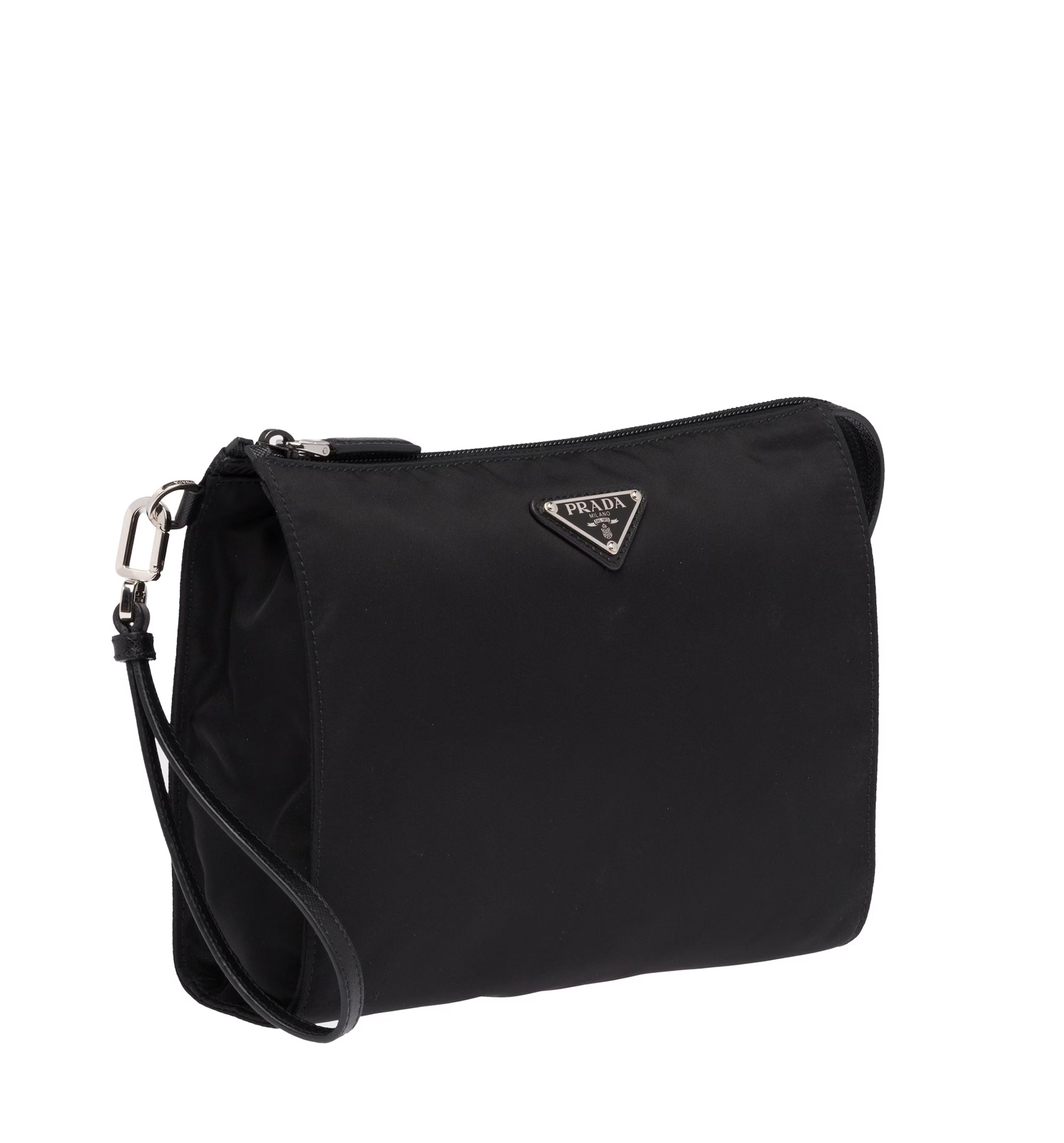 Re-Nylon and Saffiano leather necessaire