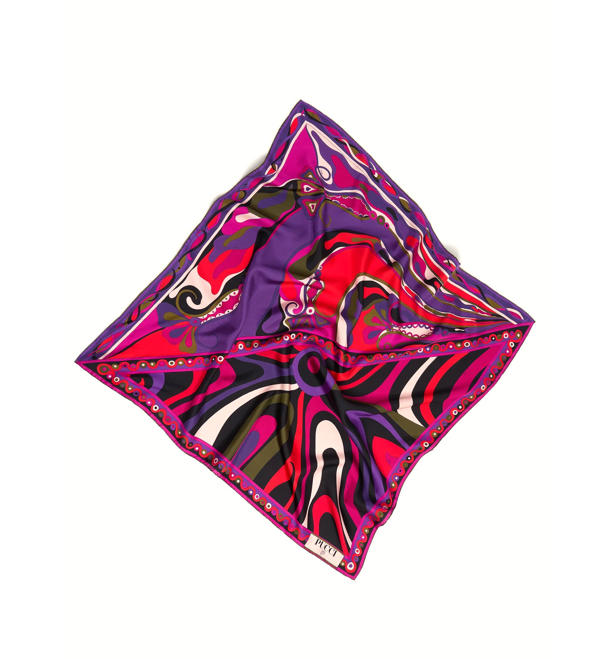Marmo and Orchidee Print Carré - Multi
