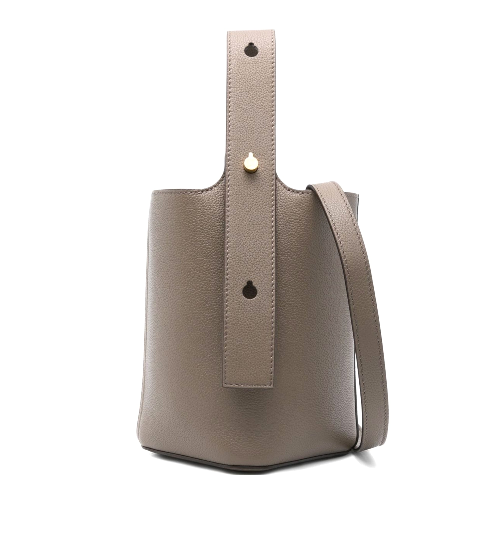 Mini Pebble Bucket in Soft Grained Calfskin