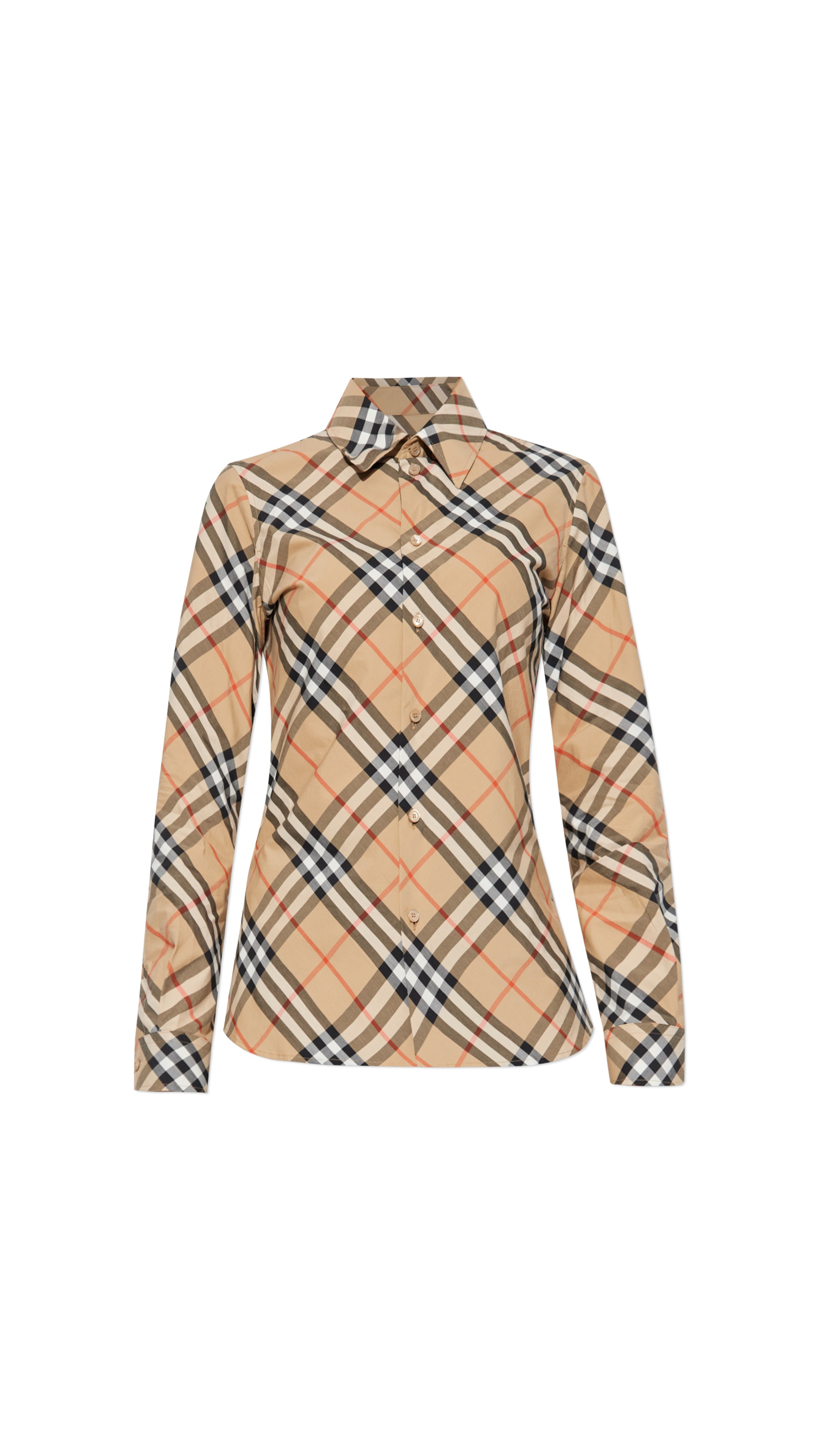 Archive Check Shirt - Beige