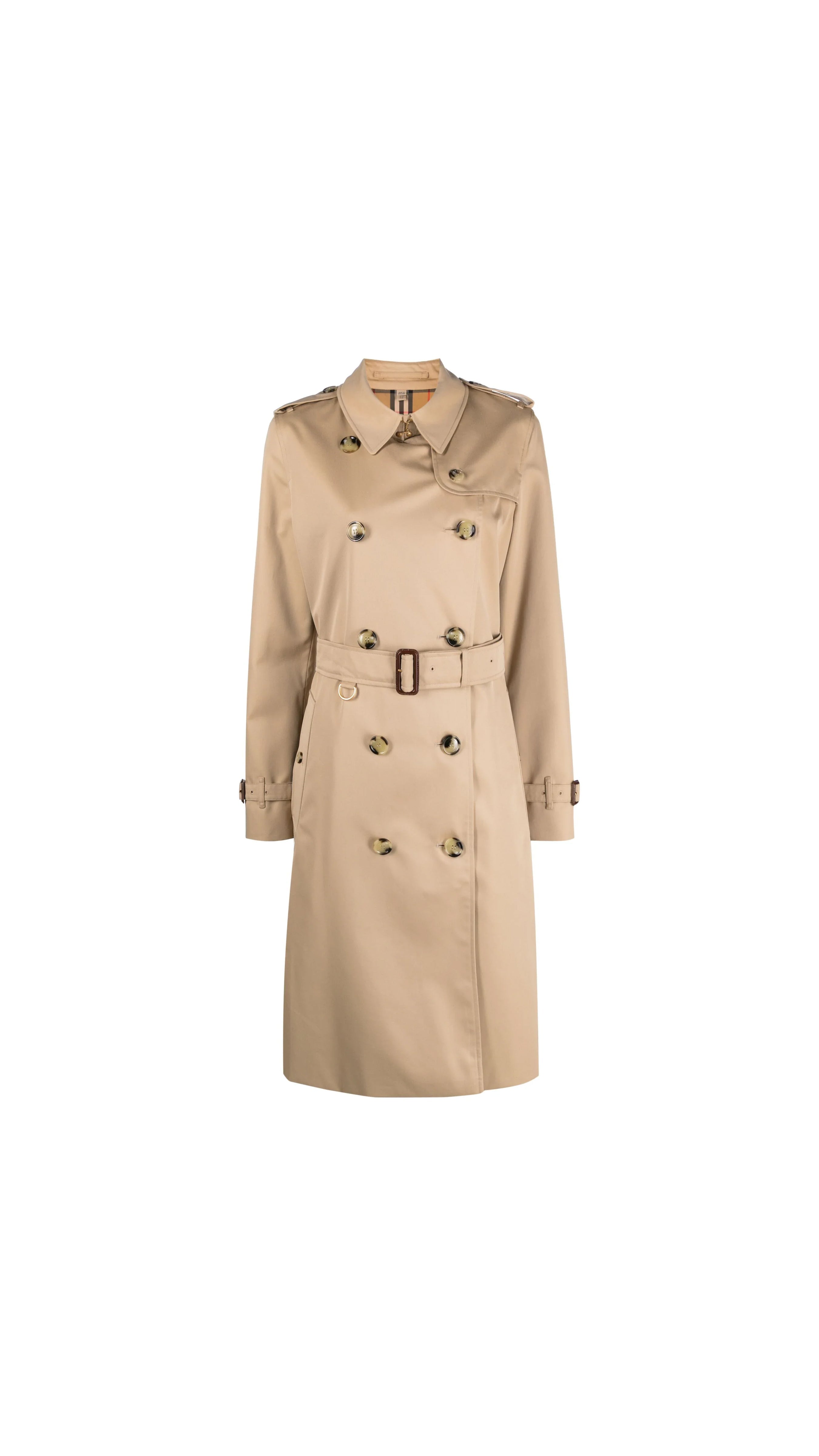 Long Kensington Heritage Trench Coat - Beige