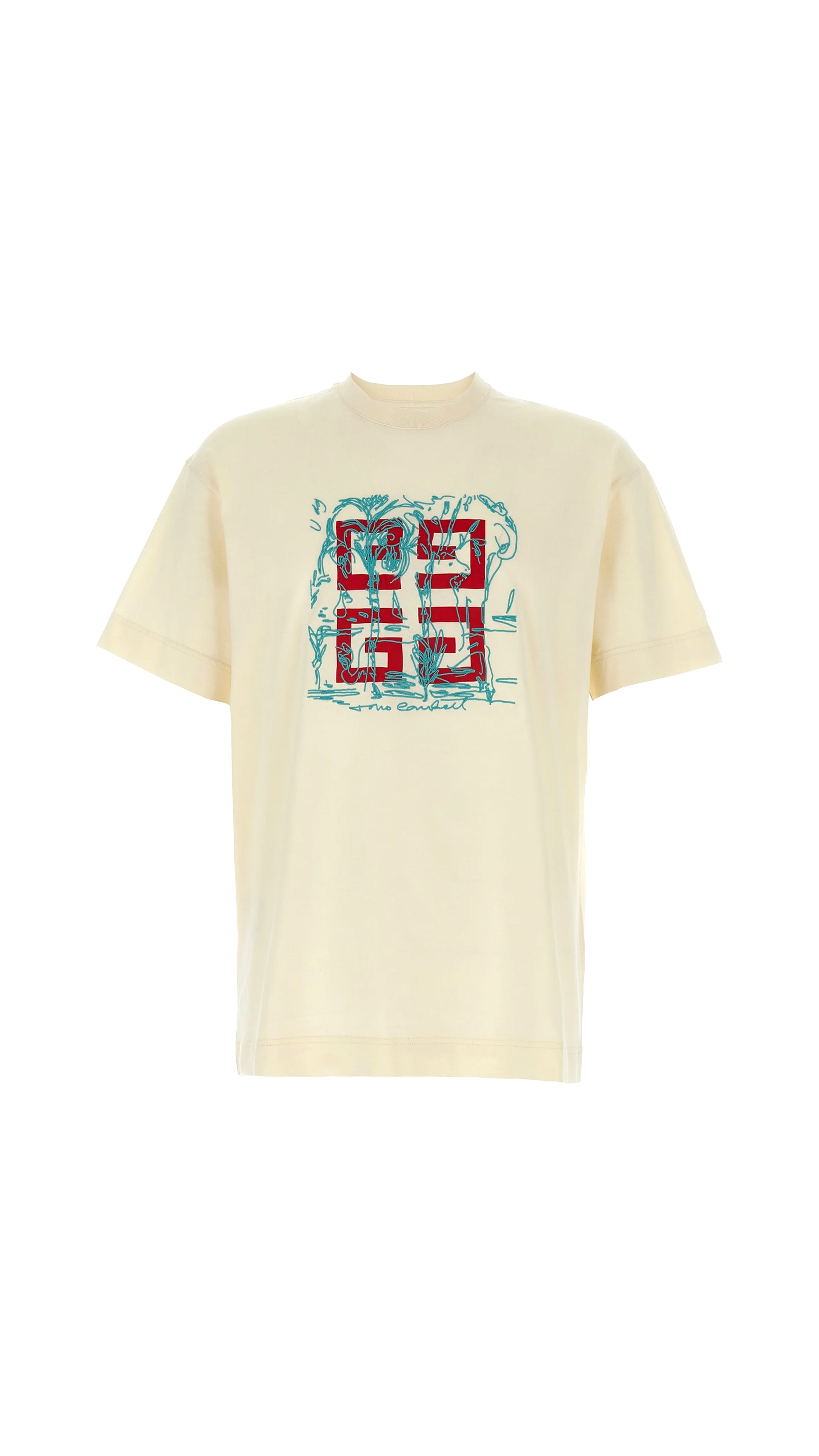 4g T-shirt In Cotton - Ivory