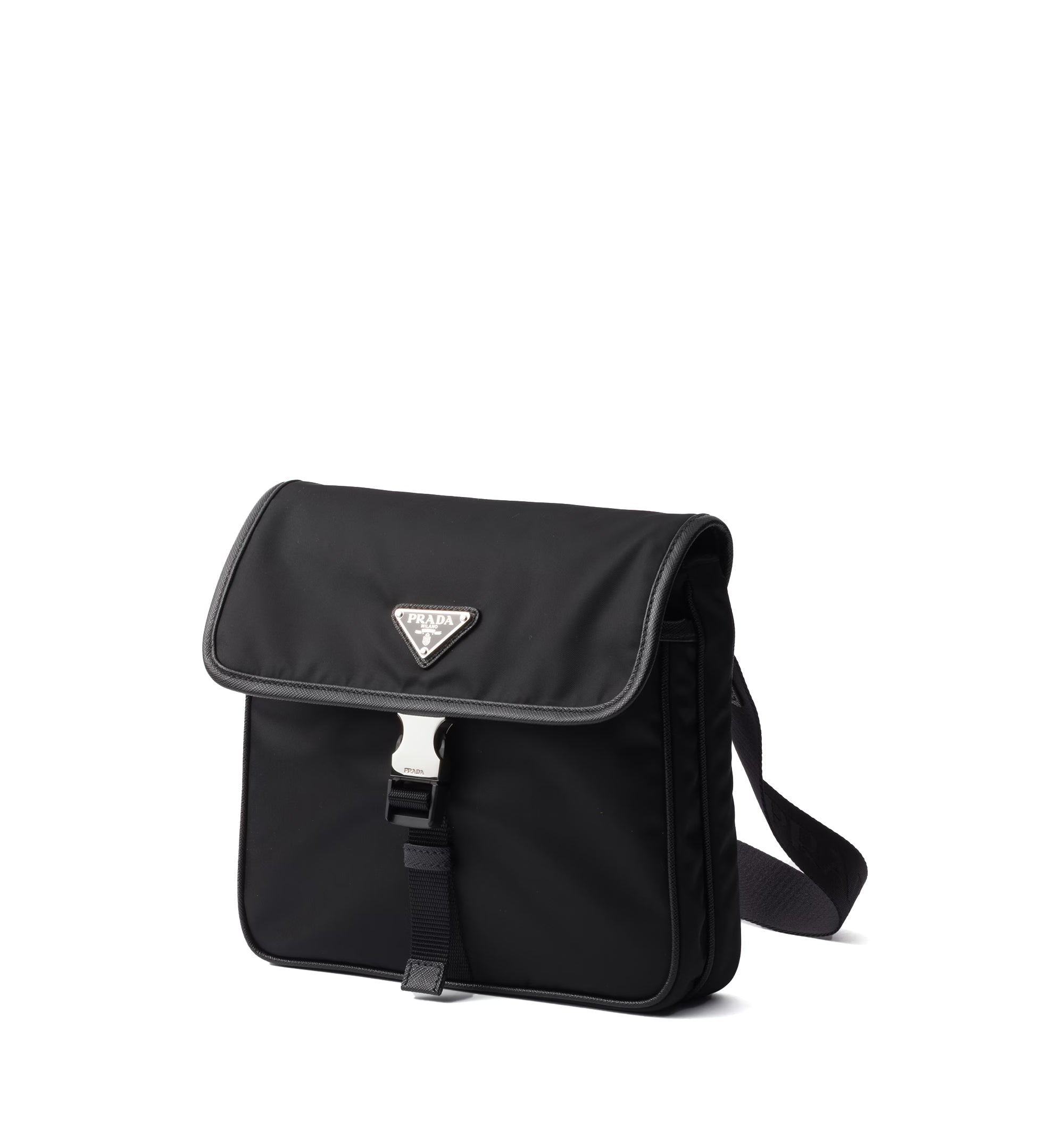 Re-nylon And Saffiano Leather Shoulder Bag