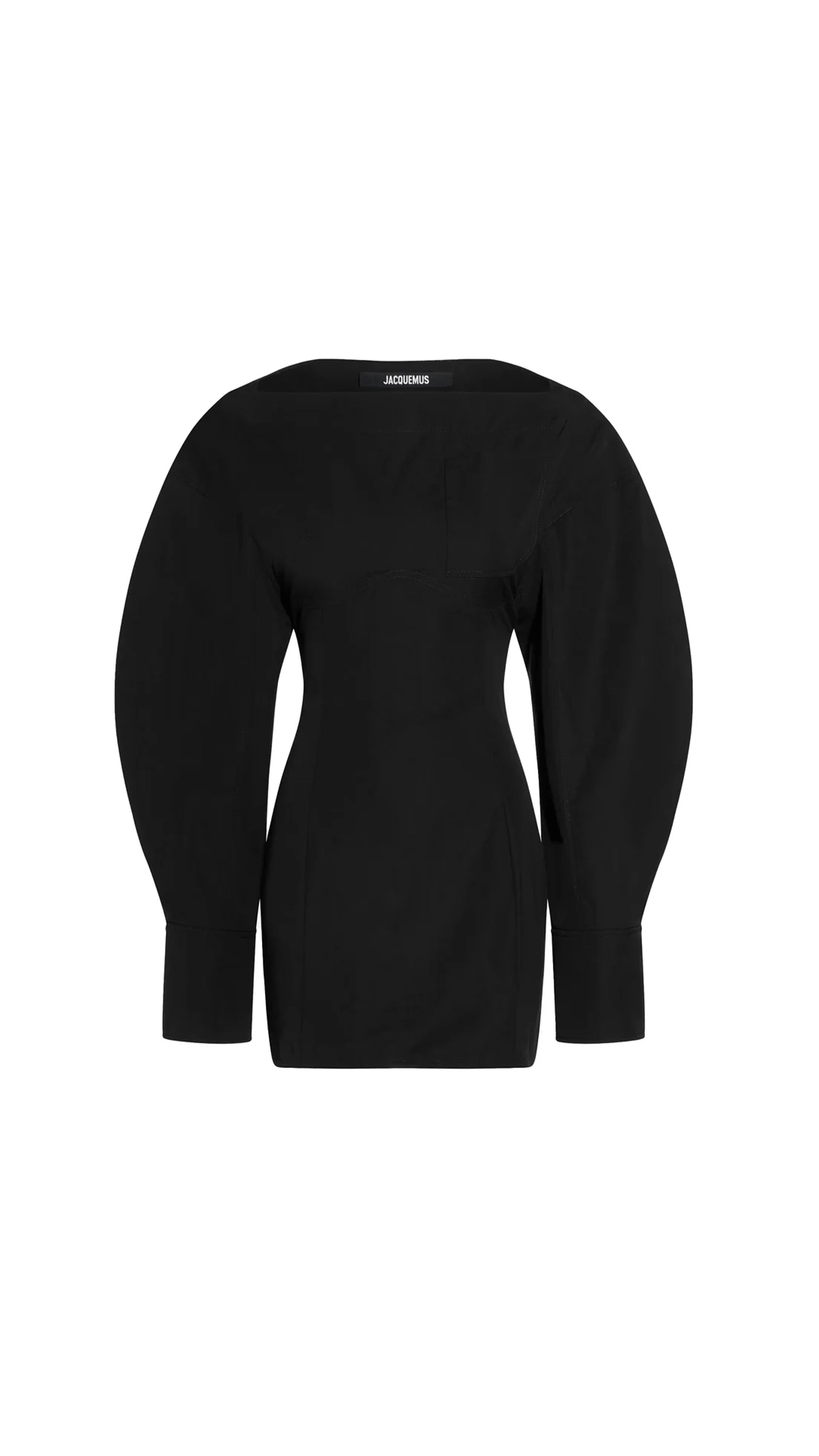 The Casaco Shirt Dress - Black