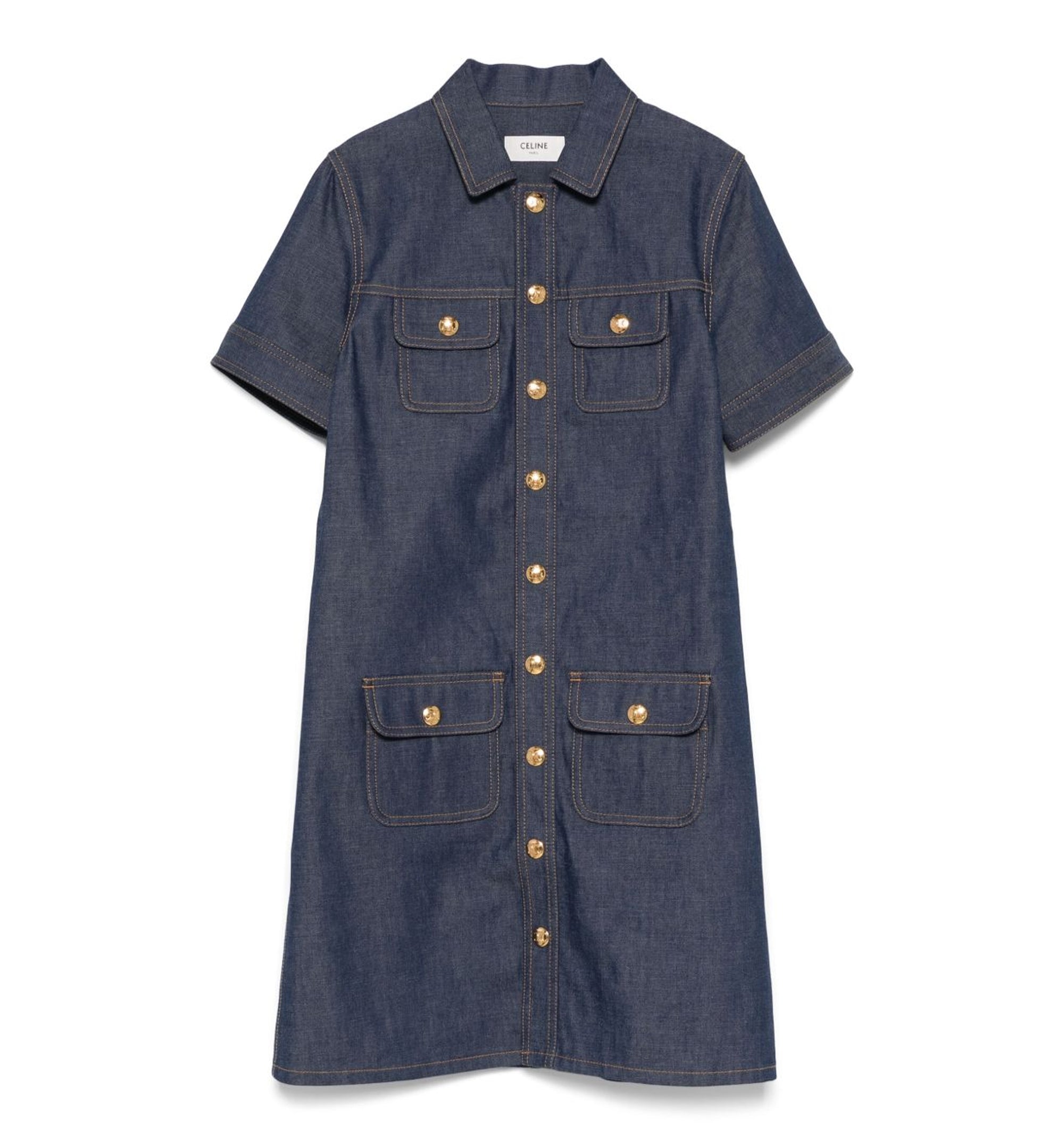 Mini Dress in Denim - Raw Wash