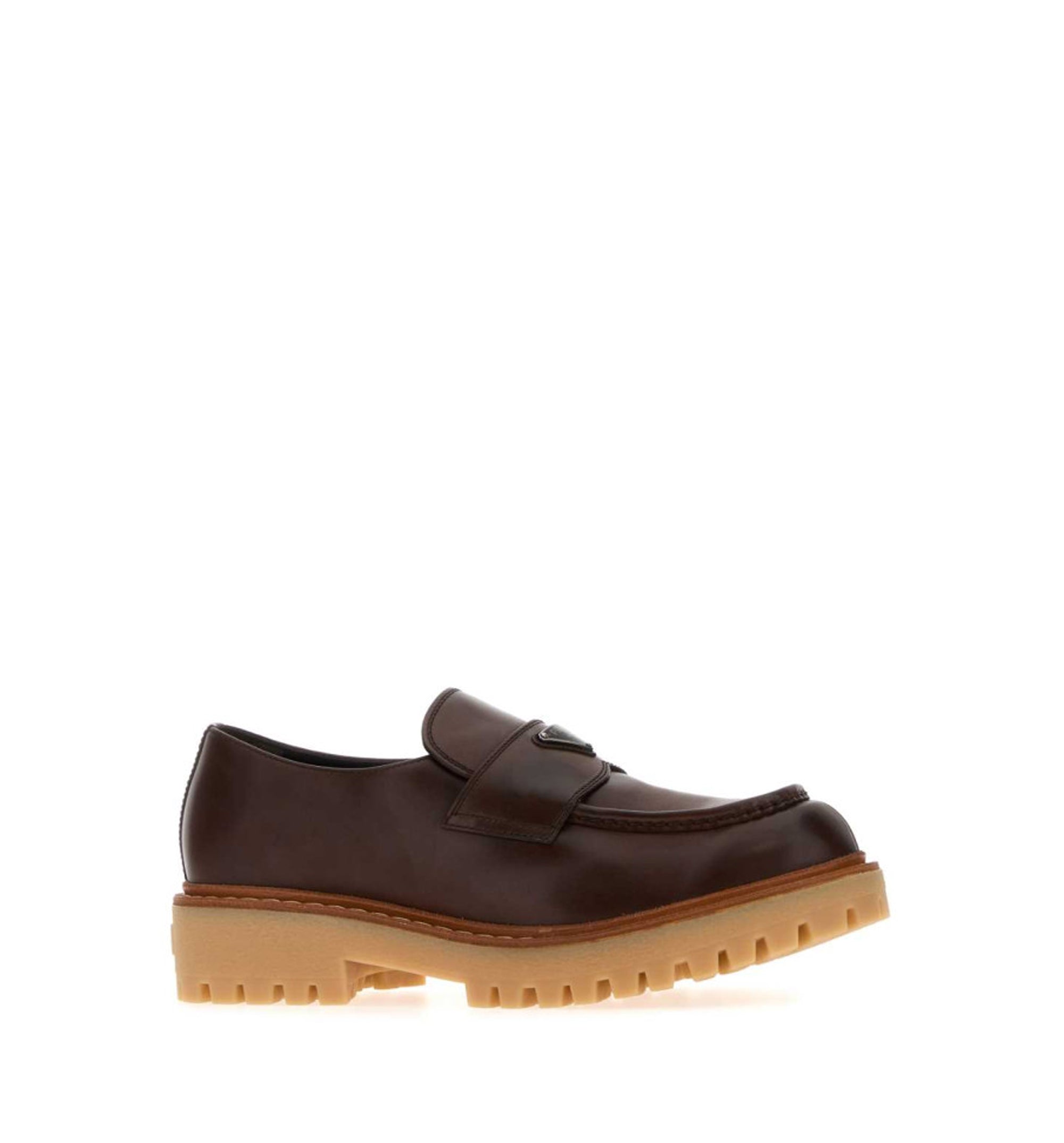 Brushed leather loafers