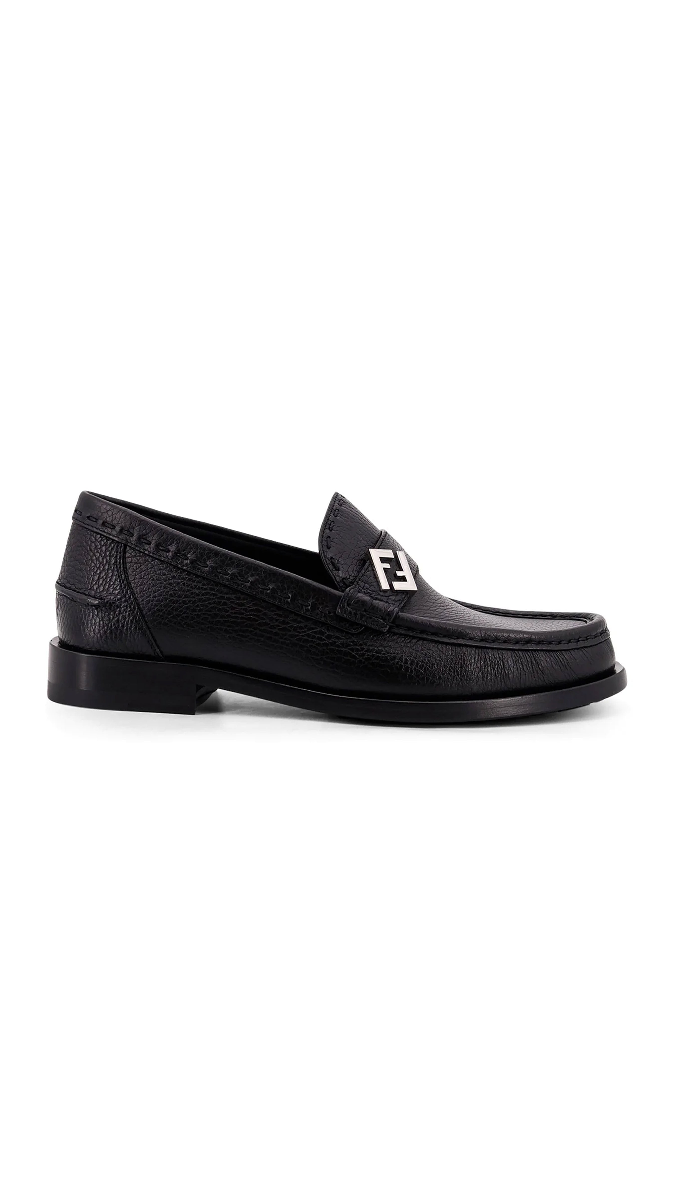 Ff Metal Loafers - Black