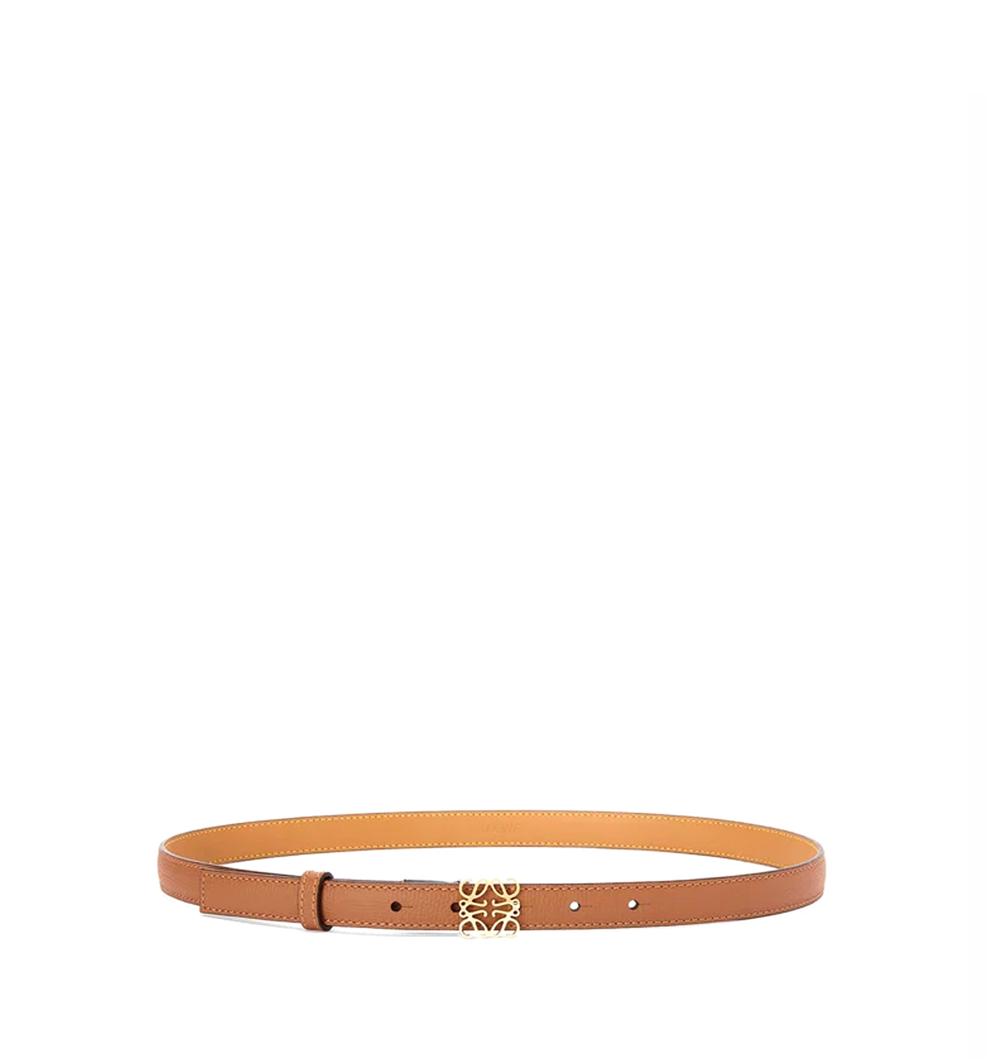 Anagram Belt In Pebble Grain Calfskin