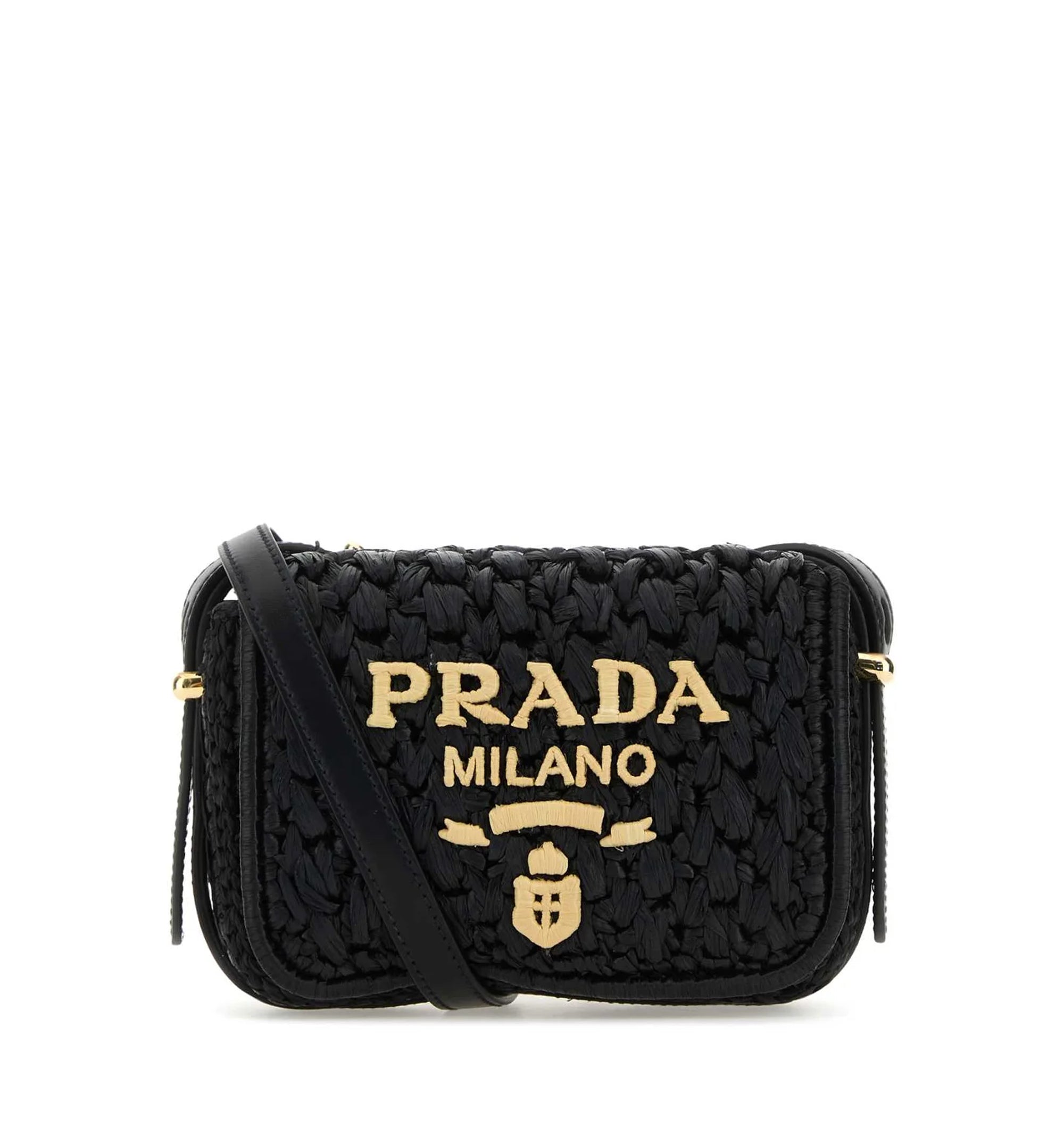 Foldover Top Woven Shoulder Bag