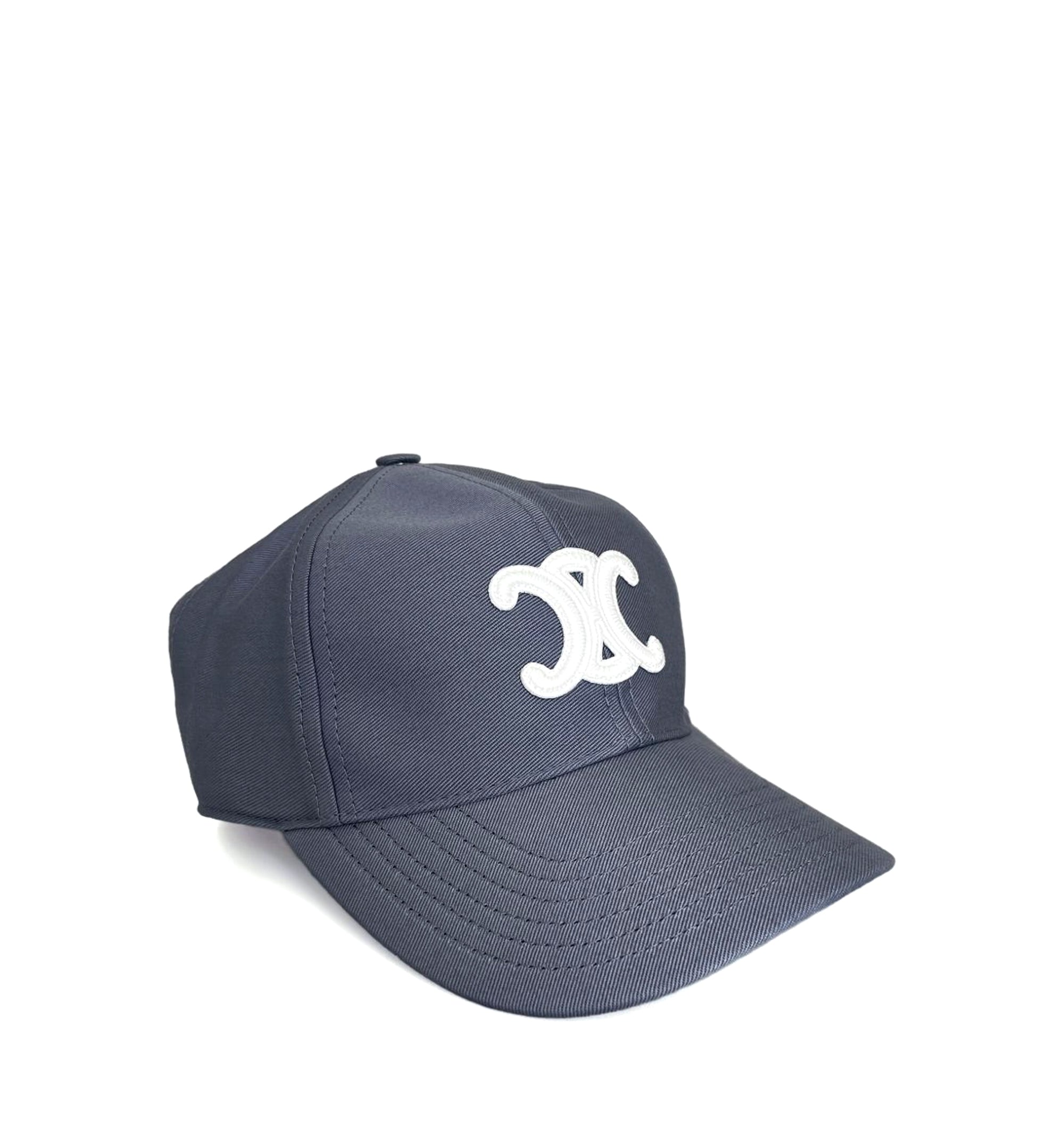 Triomphe Baseball Cap in Cotton - Periwinkle Blue