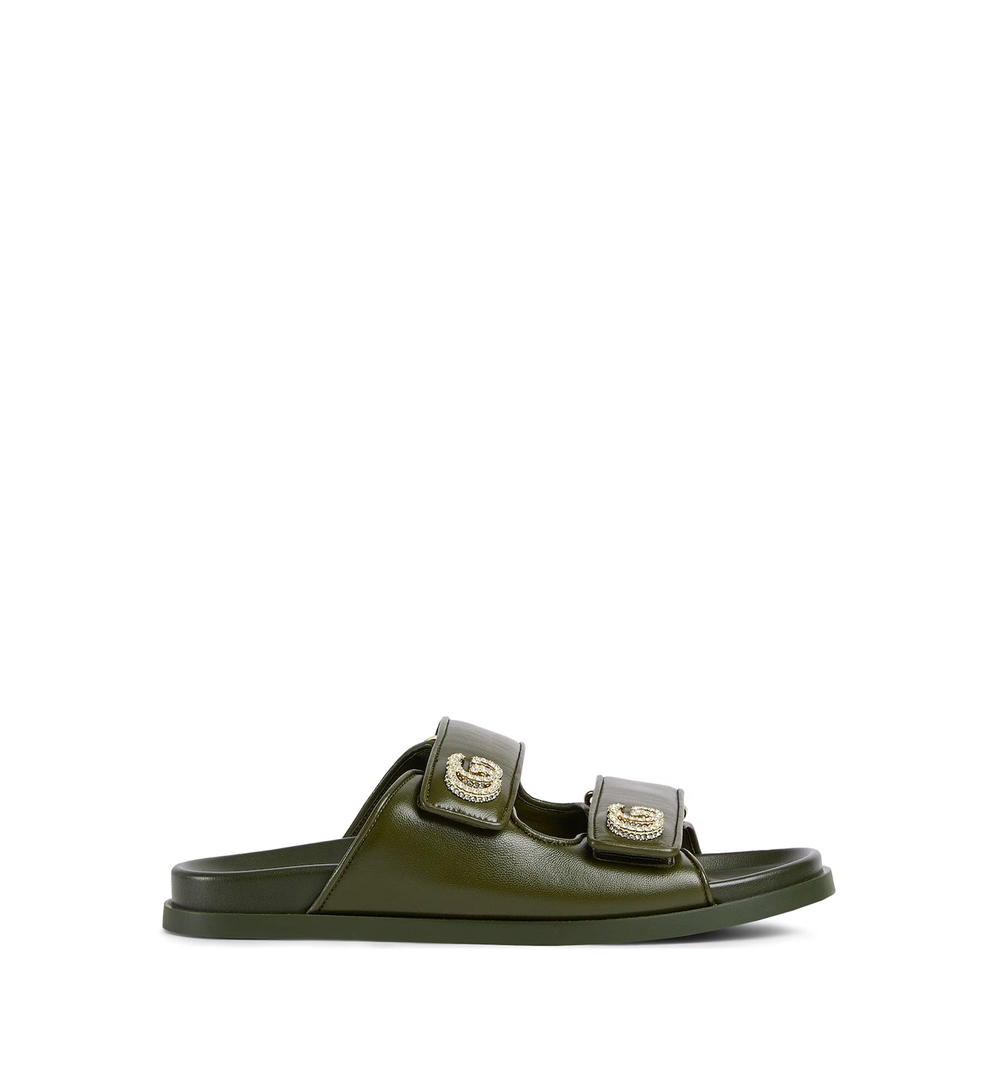Sandal With Crystal Double G