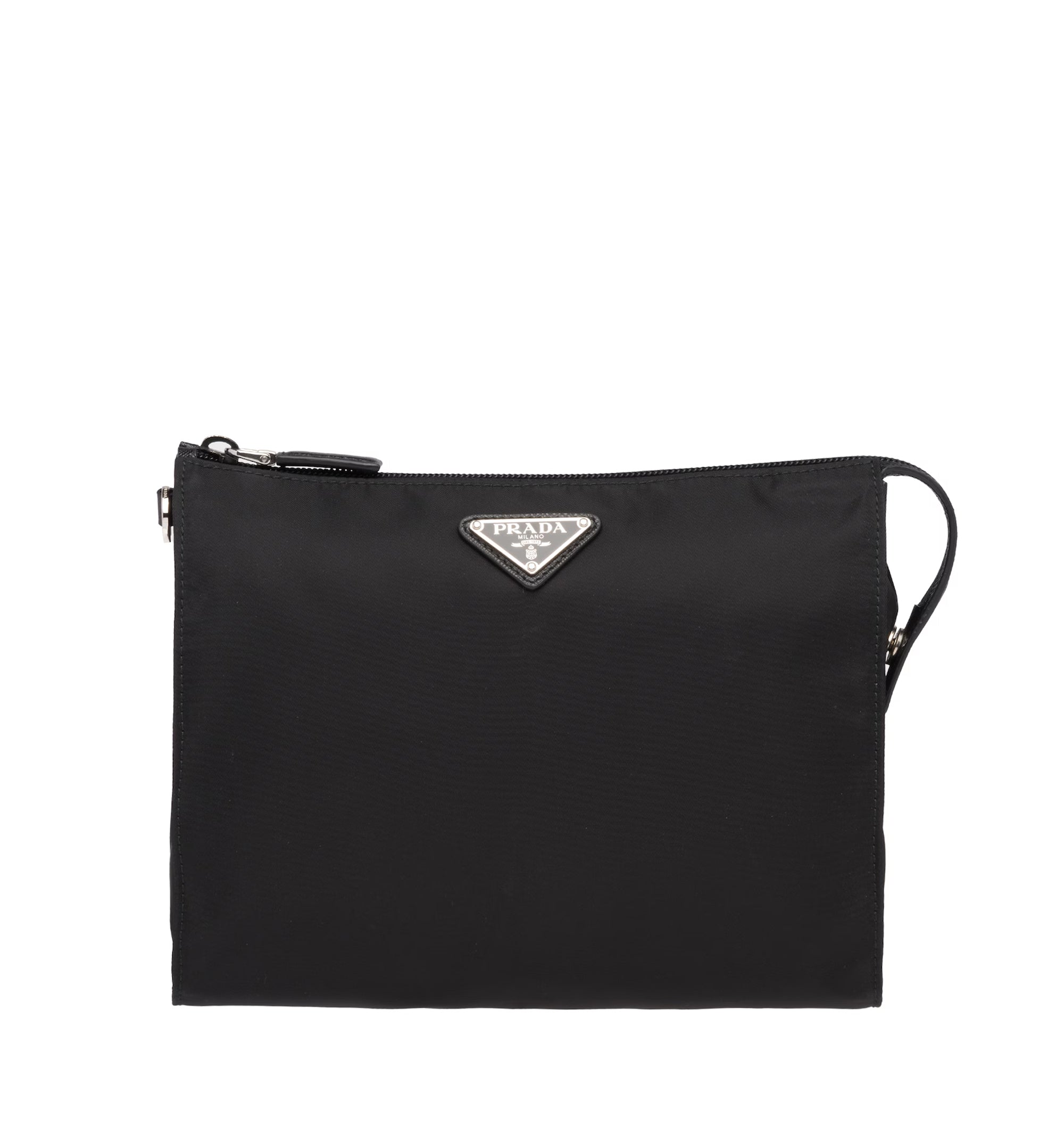 Re-Nylon and Saffiano leather necessaire