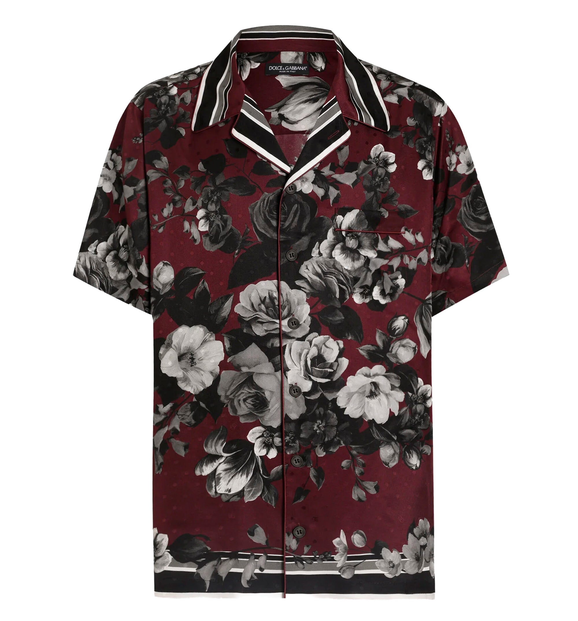 Peony ramage-print hawaii twill shirt