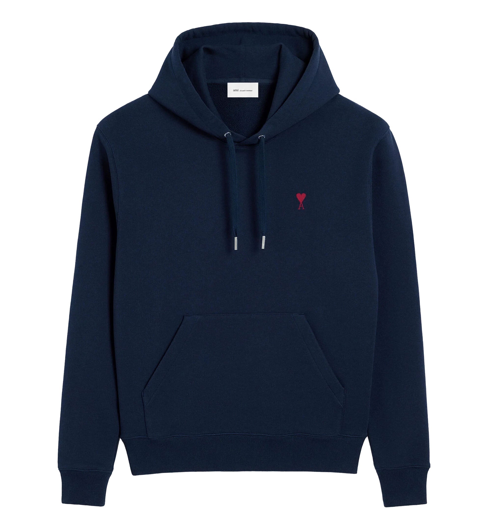 Blue cotton hoodie with Ami de Coeur