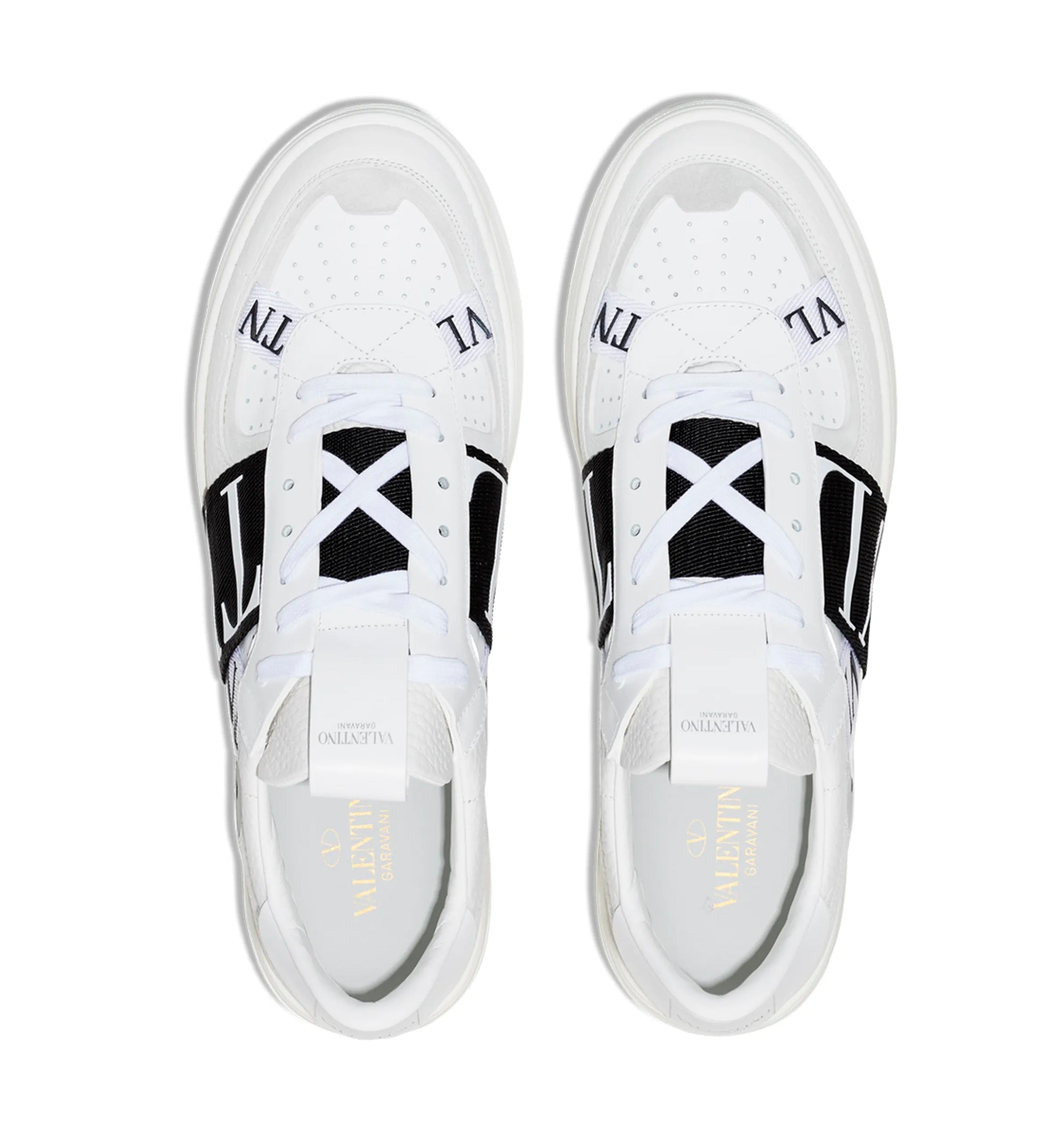 Vltn Leather Slip-on Trainer In Neutral