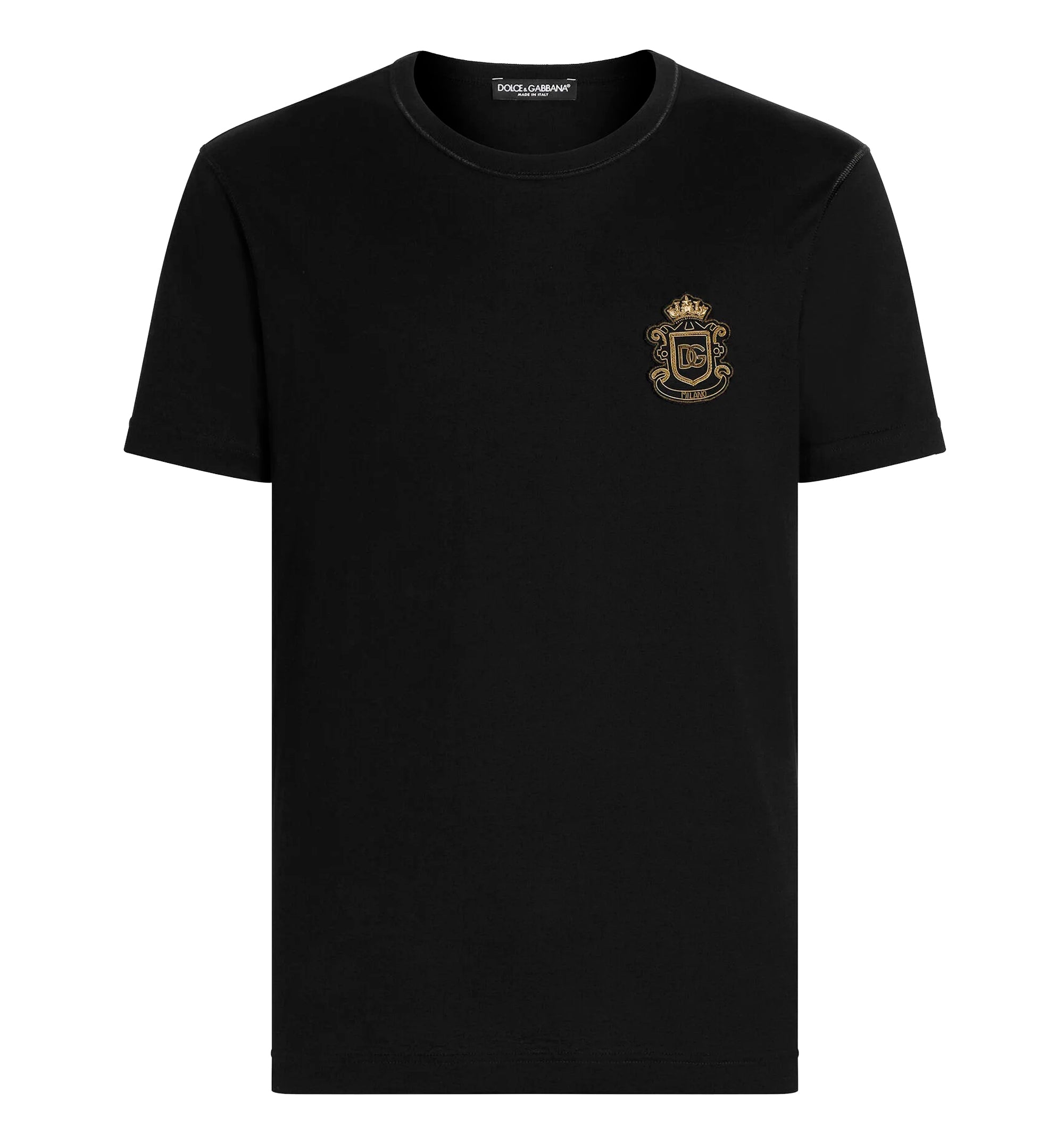 T-shirt with heraldic patch
