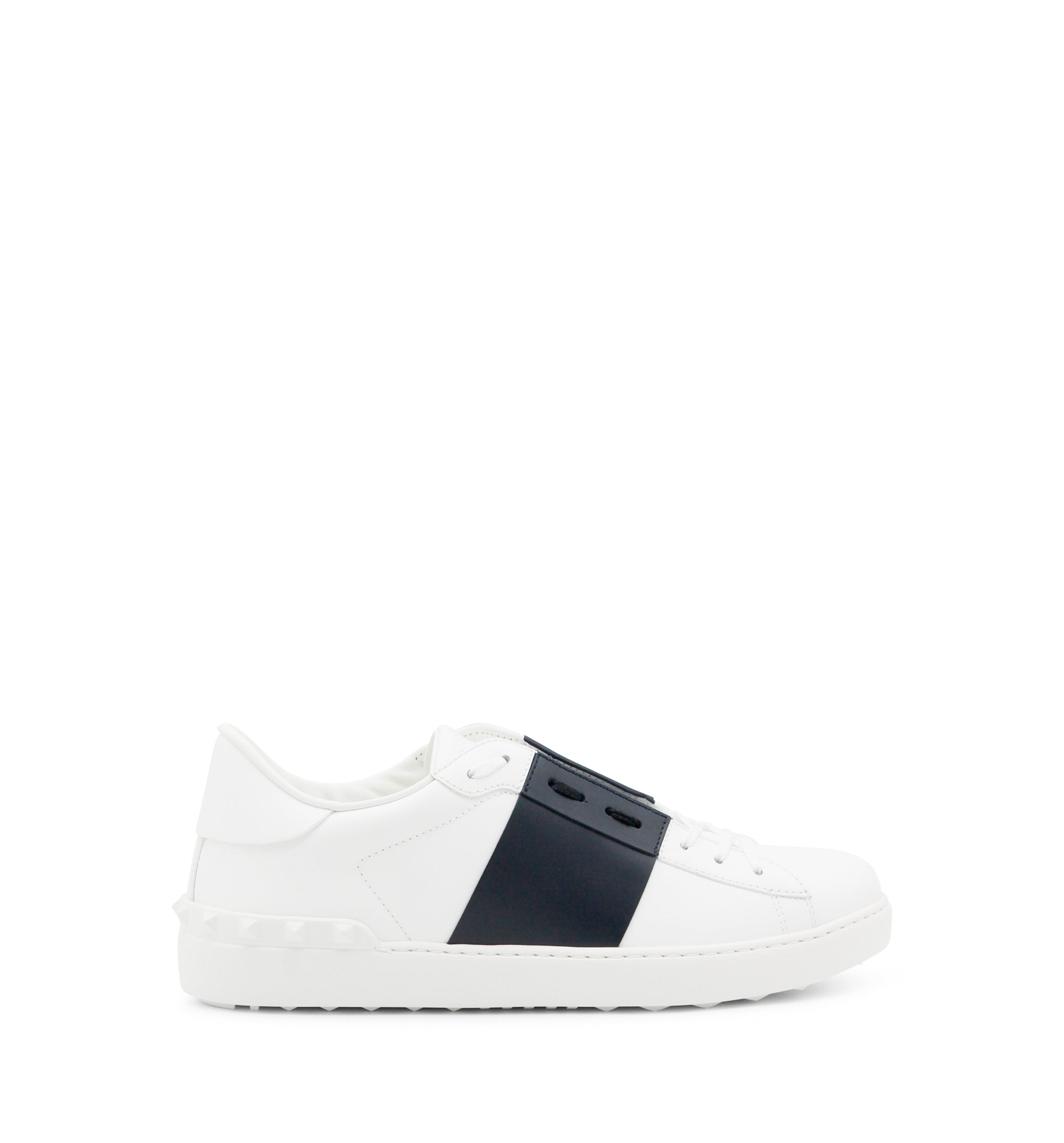 Open-toe calfskin sneaker