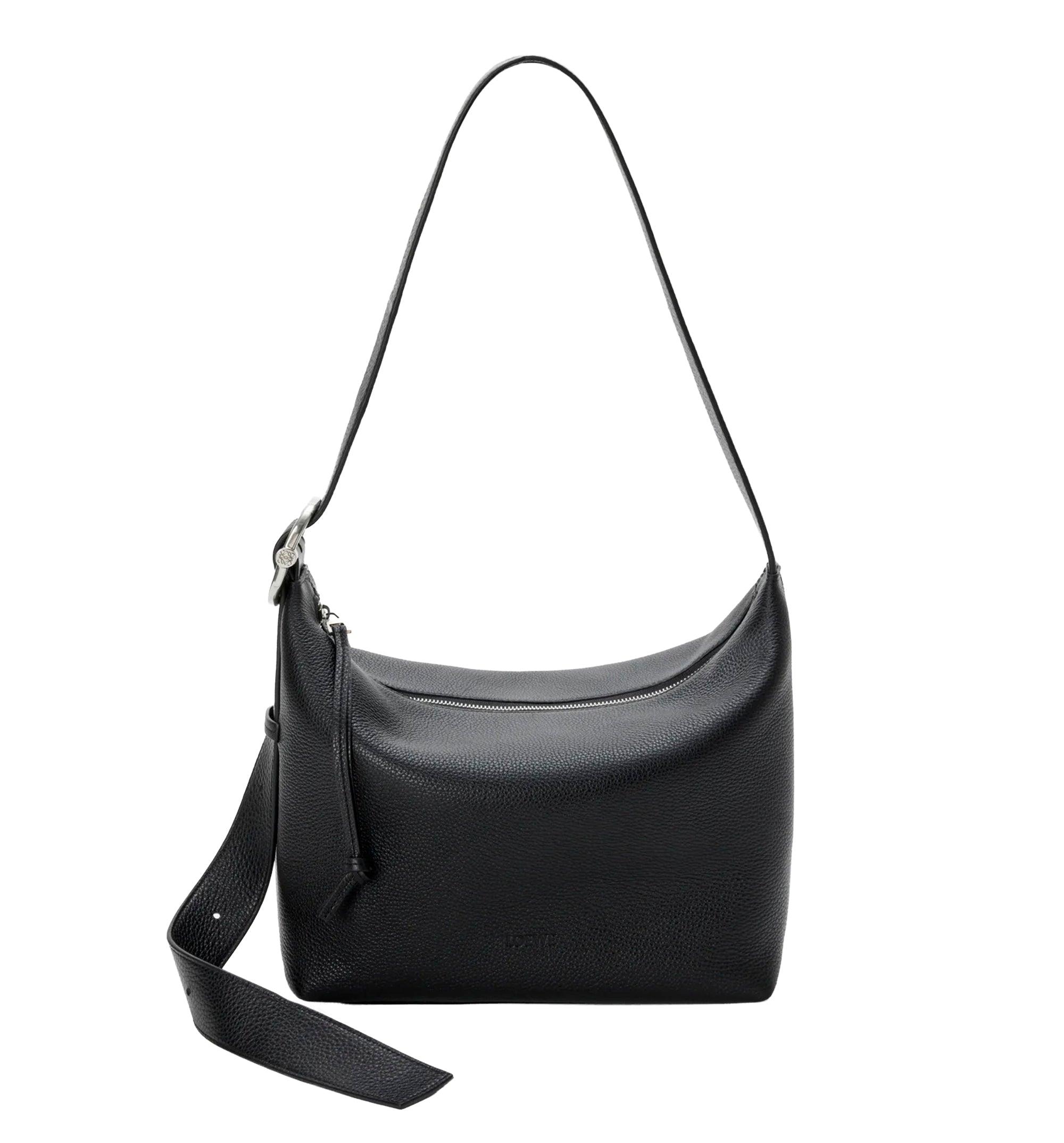 Loop hobo in supple grained calfskin