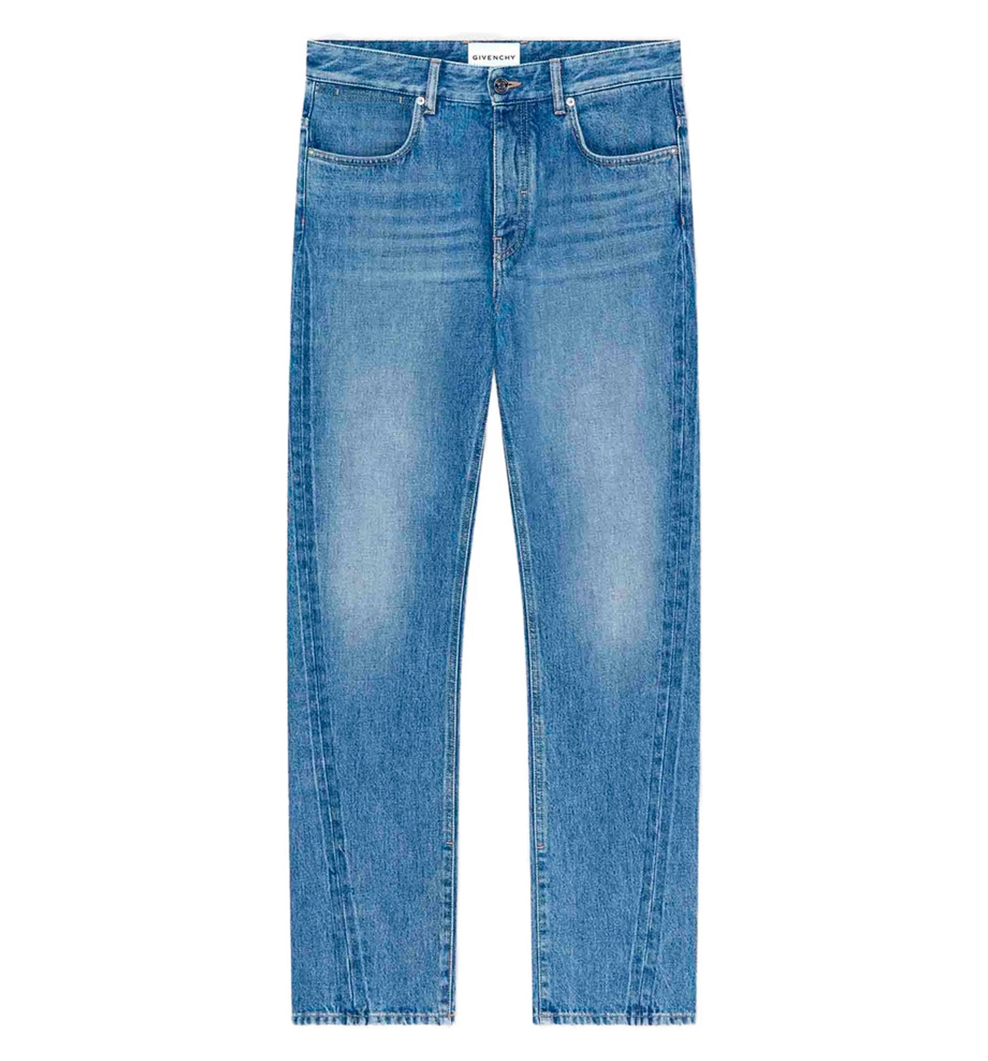 Couture Seam straight fit shadow washed jeans