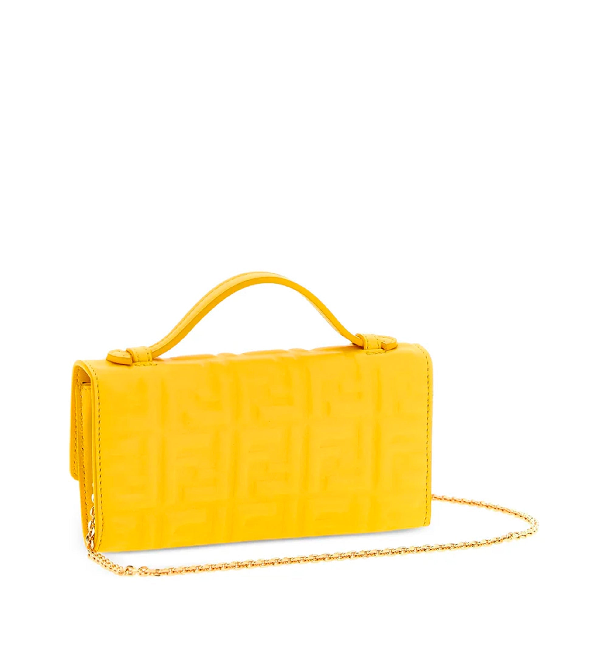Embossed Handle Chain Wallet