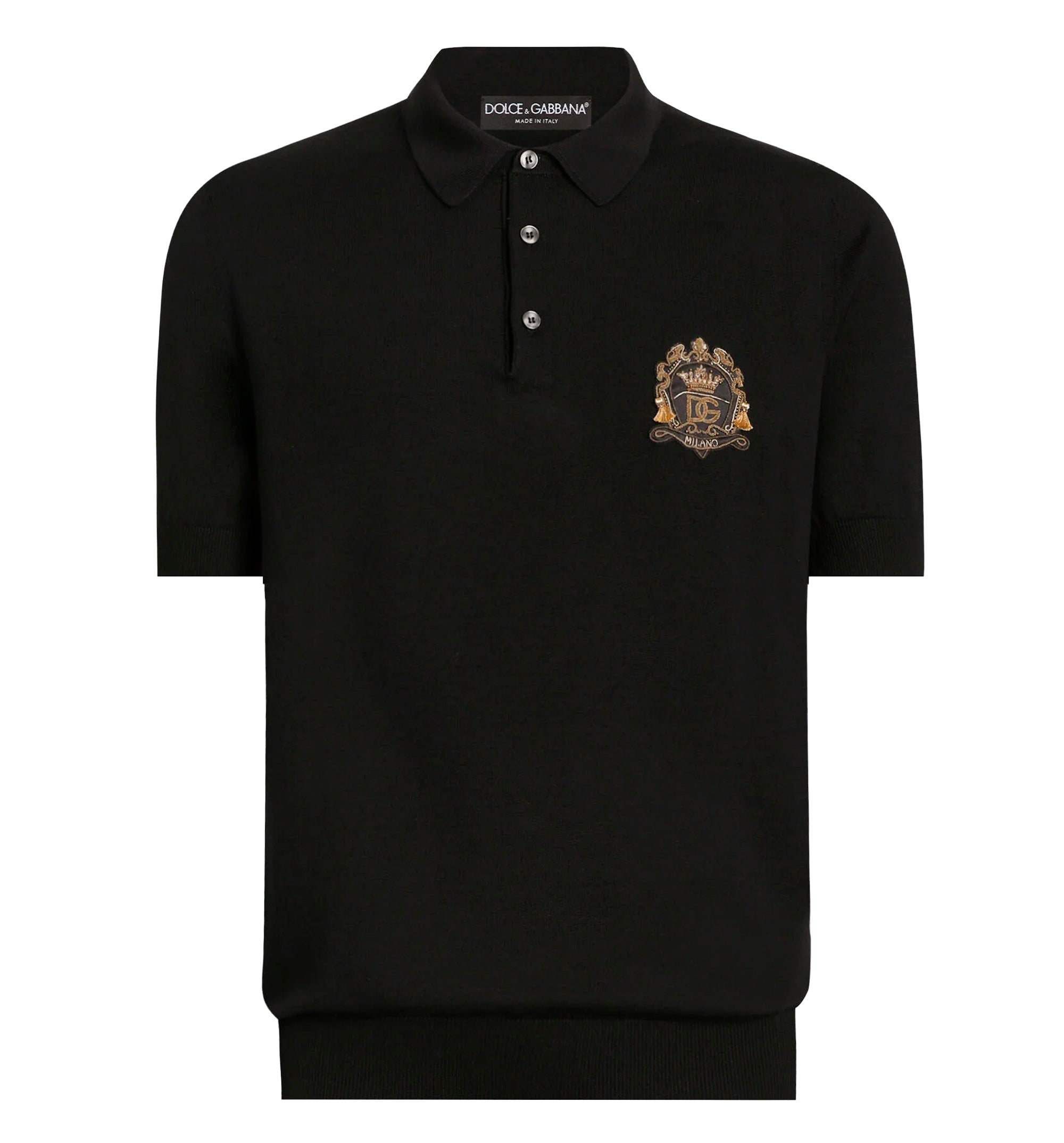 Virgin wool polo shirt