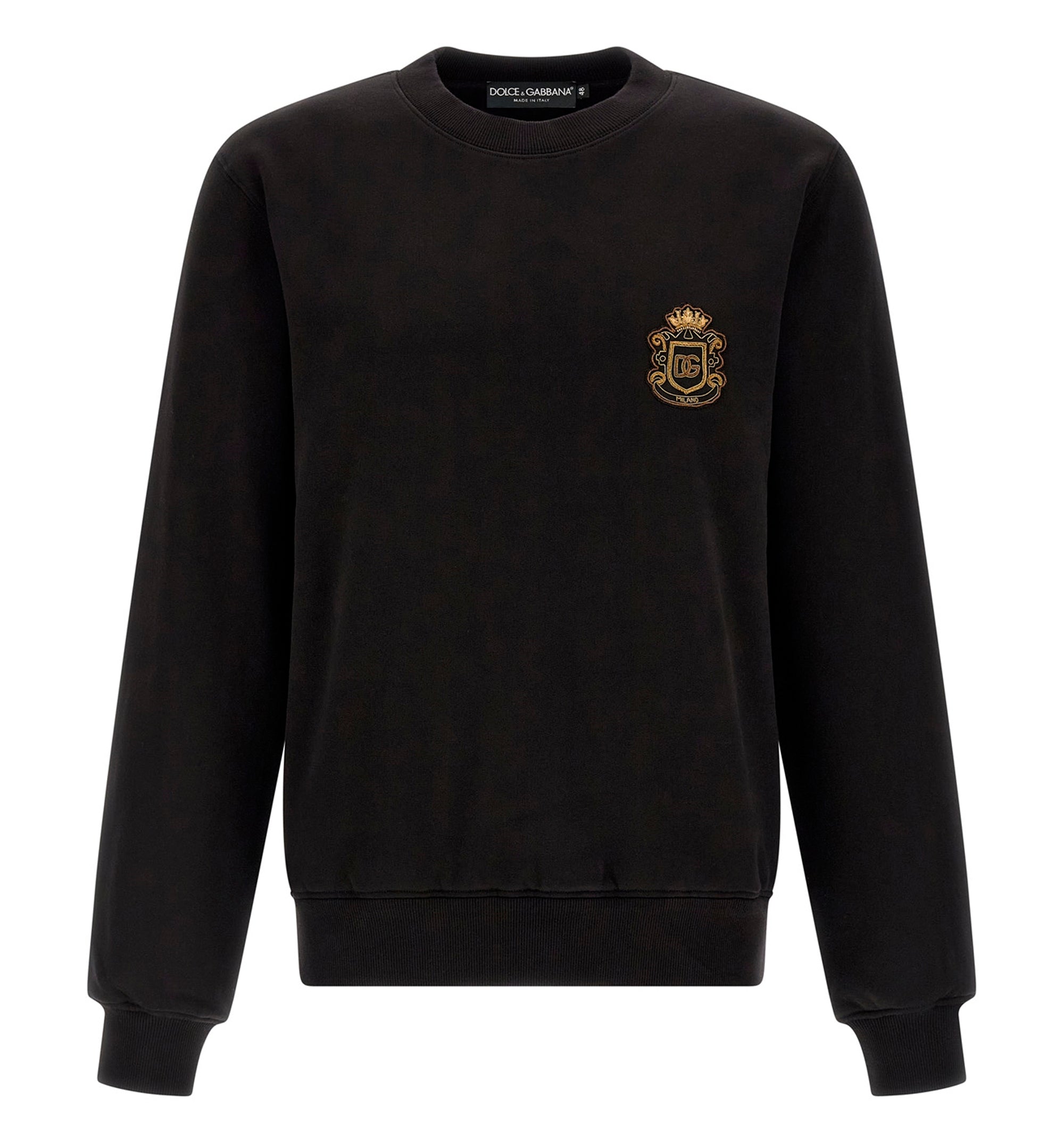 Sweatshirt with heraldic patch