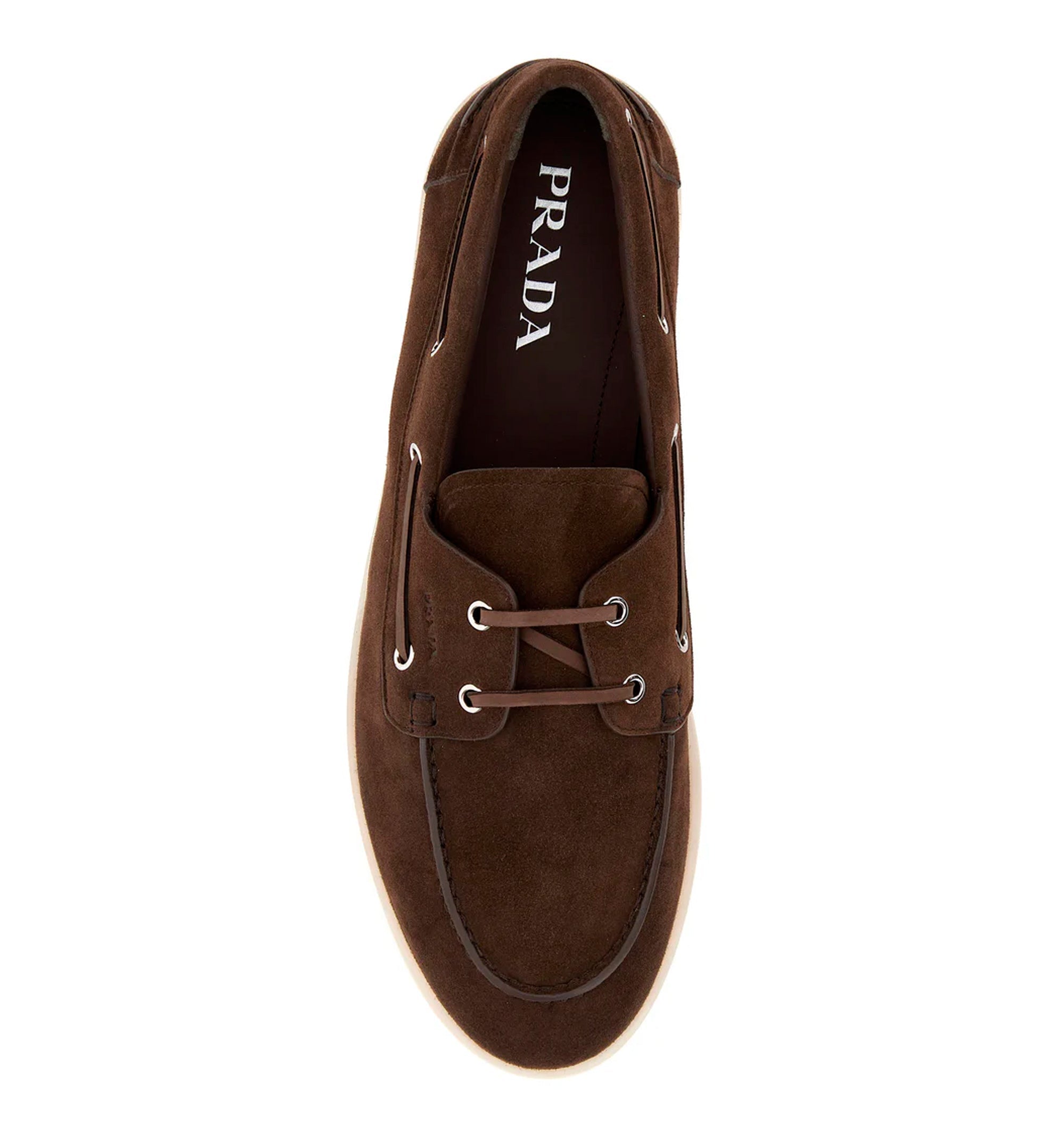 Brown suede loafers