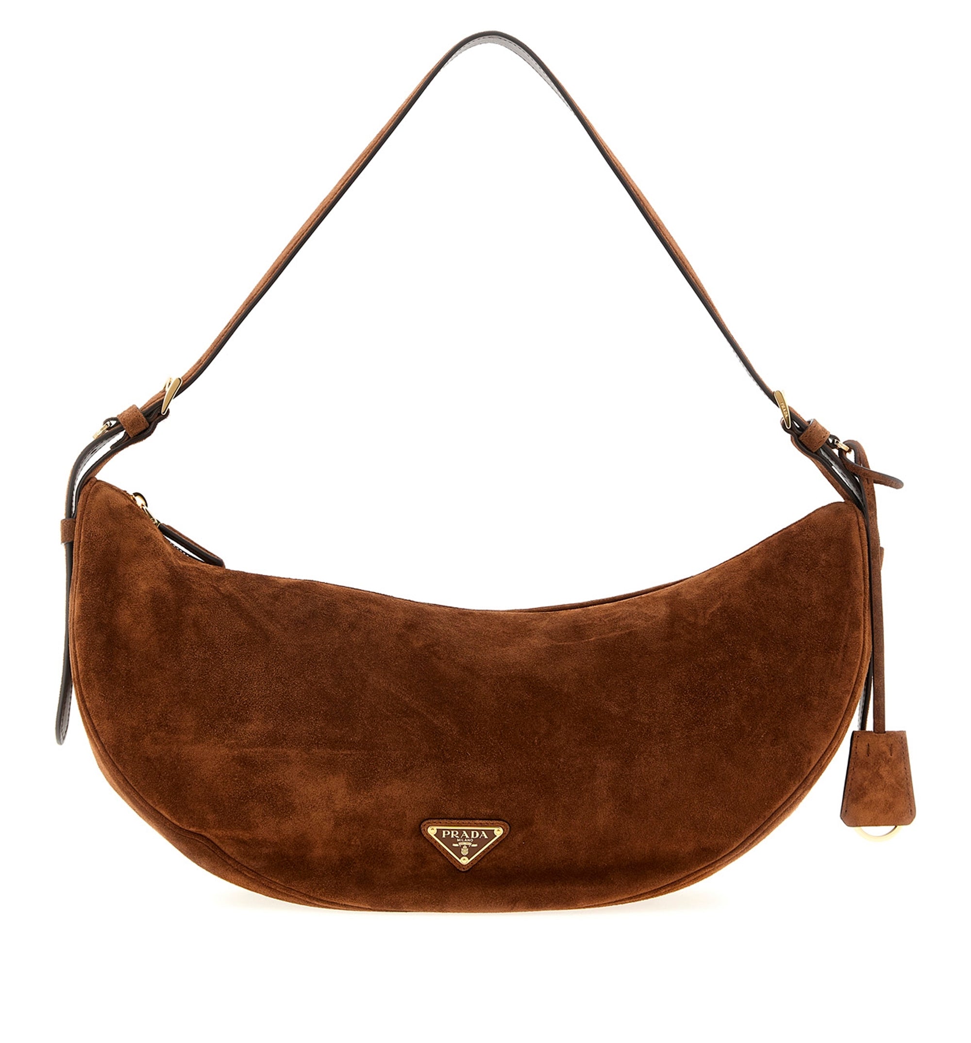 Large Prada Demi-Lune Crossbody Bag