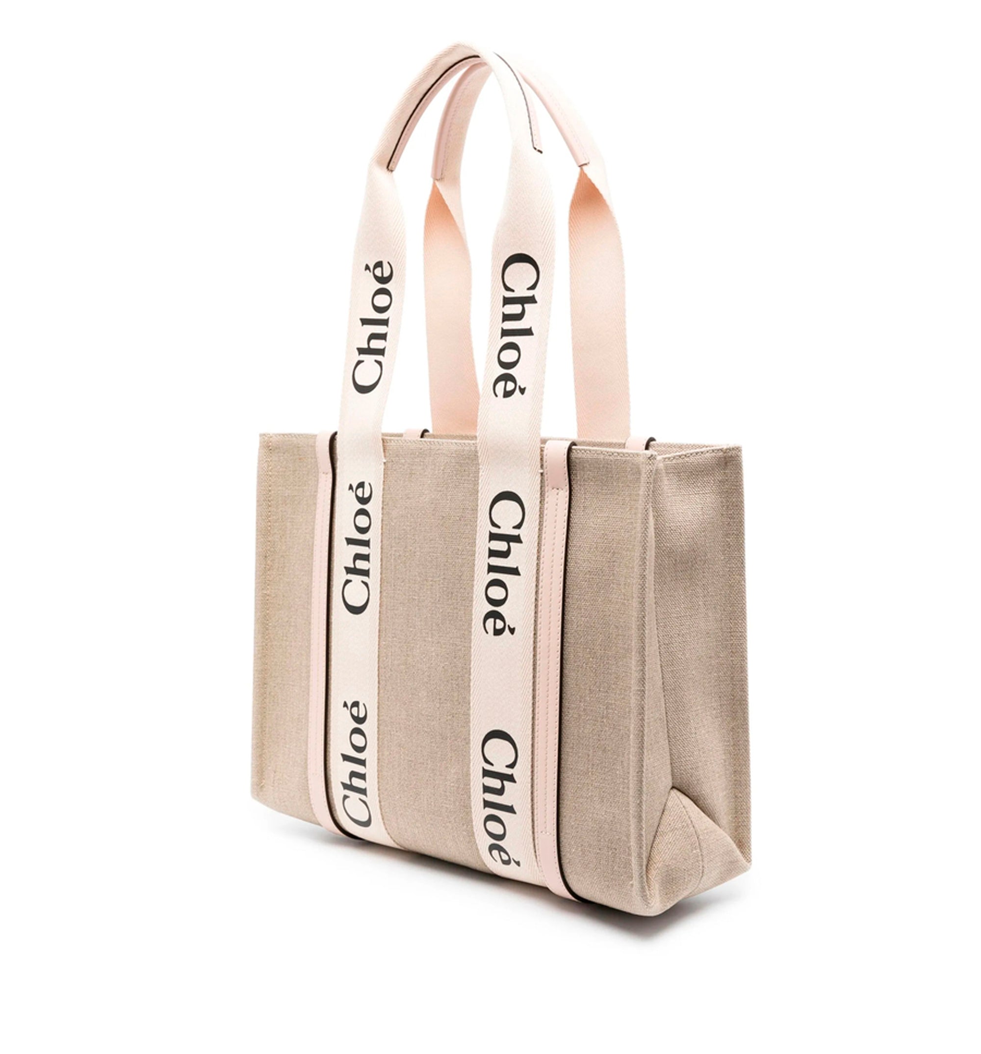 Woody linen tote bag