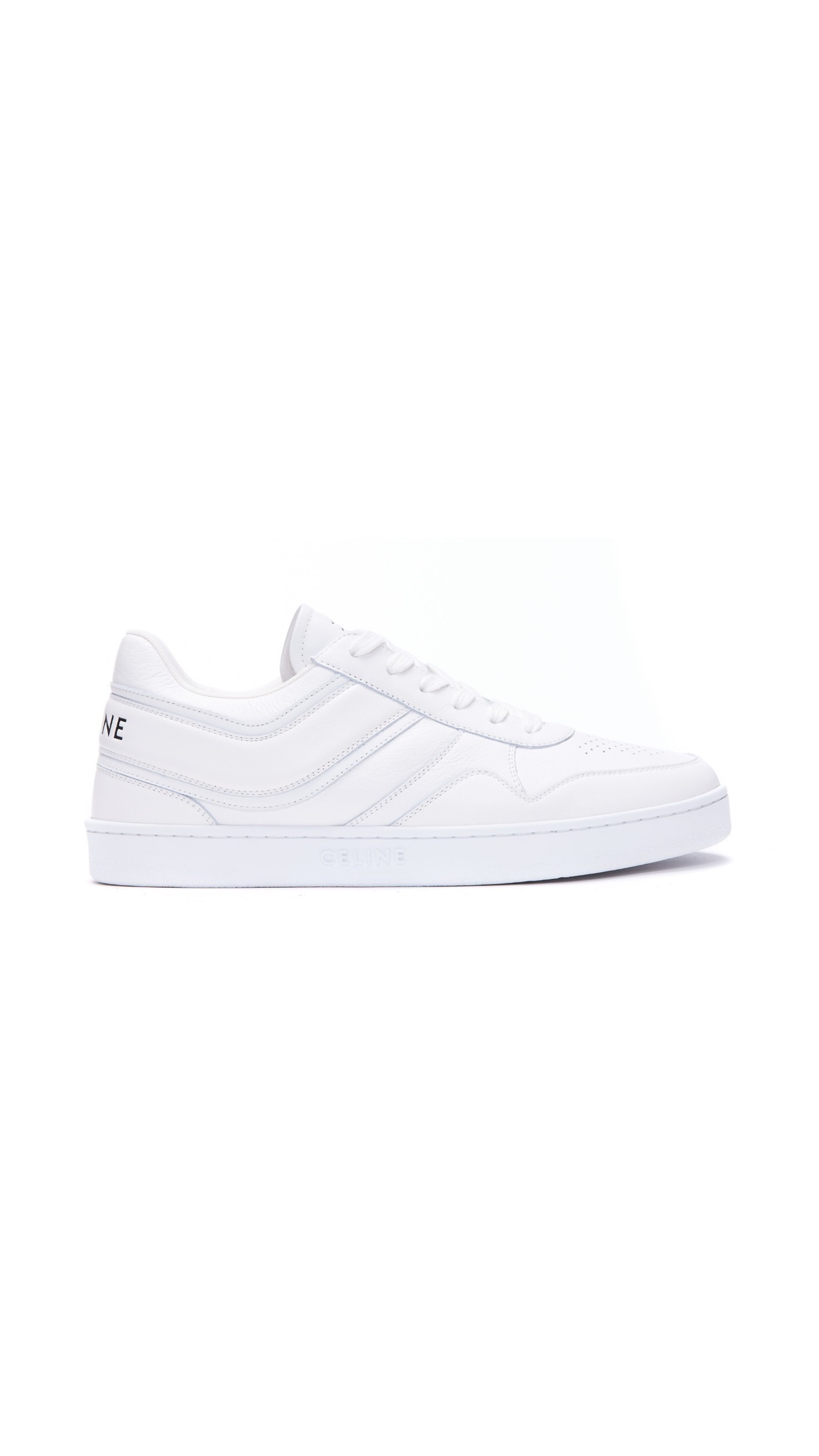 Men's Celine Trainer Low Lace-up Sneaker - Optic White