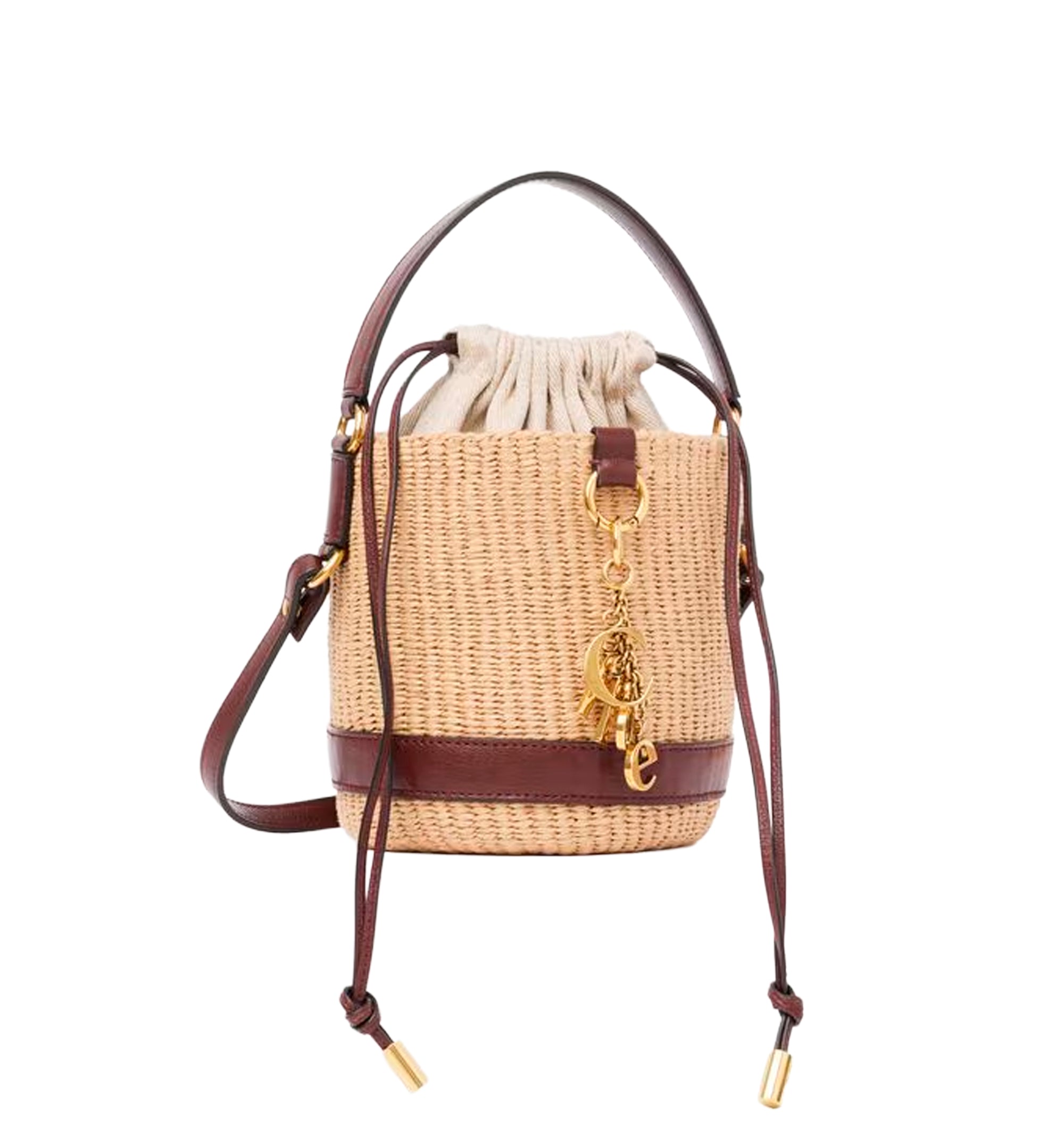 Chloé Charms basket bag in natural fibers