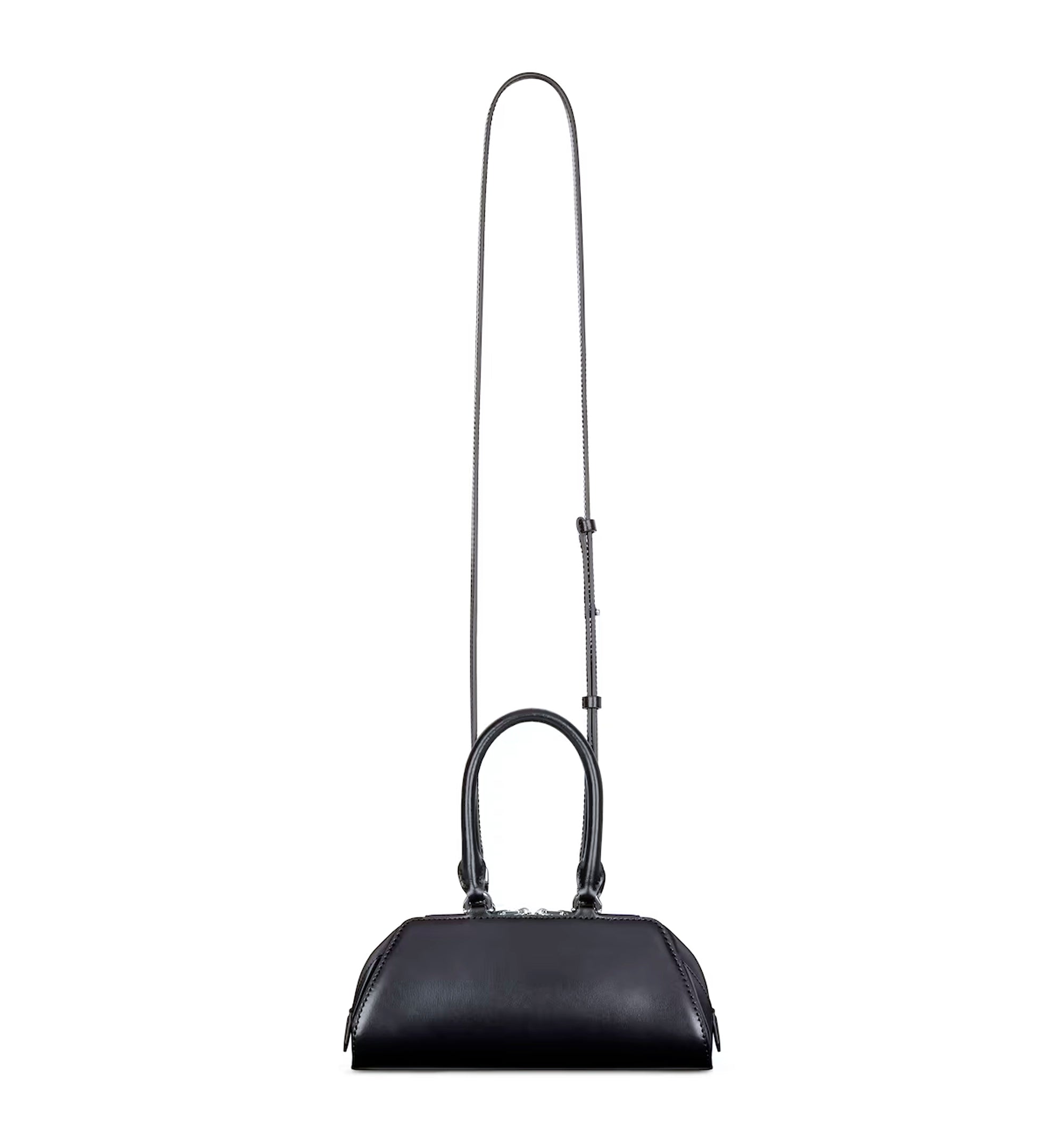 Mini Antigona East-West bag in Box leather