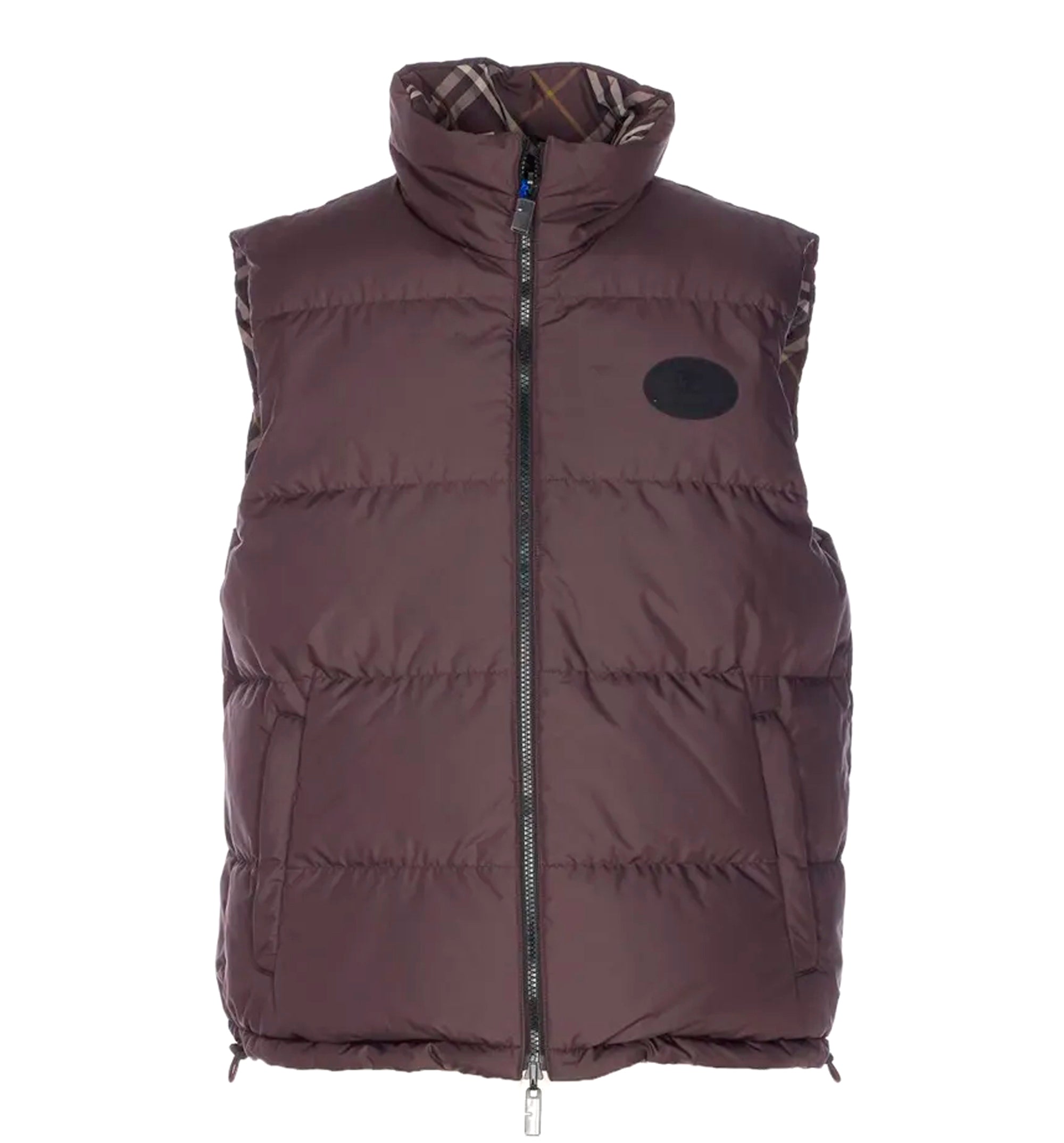 Check Reversible Padded Vest