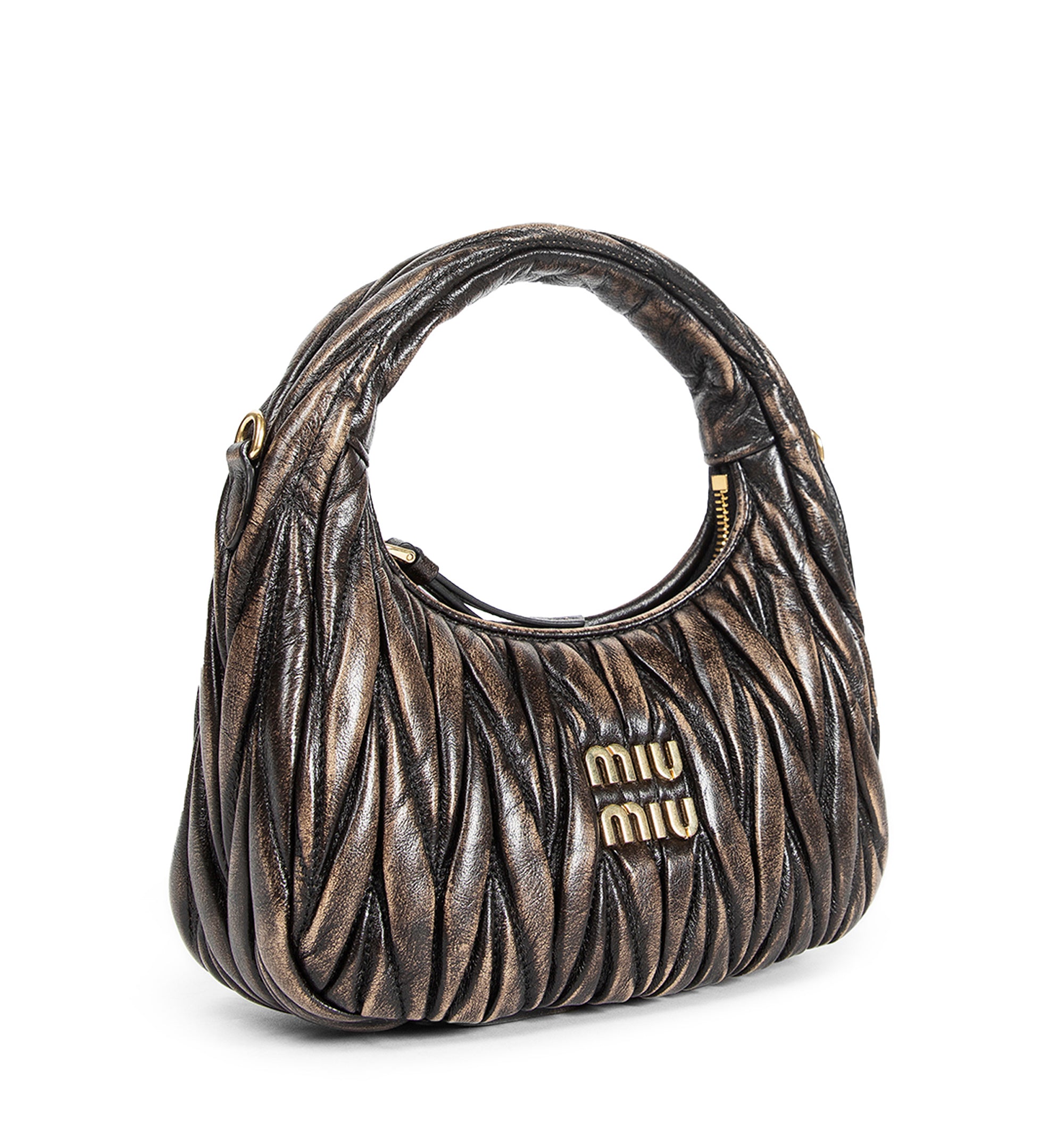 Wander matelassé nappa leather bag