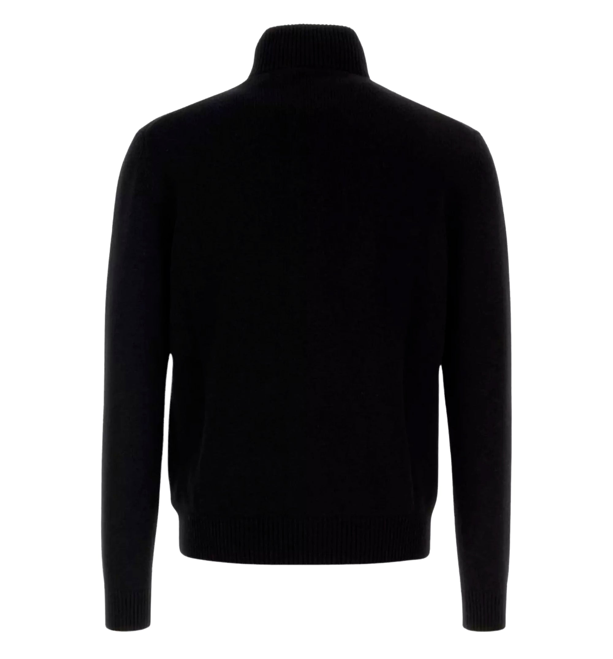 High collar cashmere cardigan