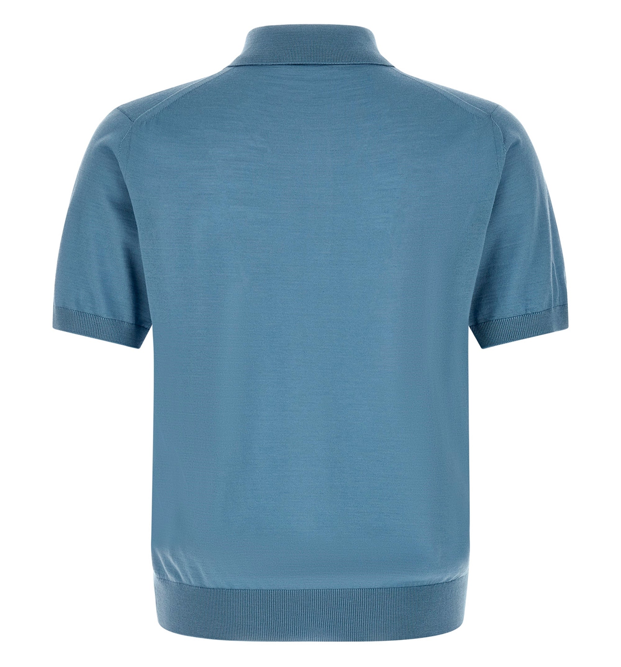 Superfine wool polo shirt