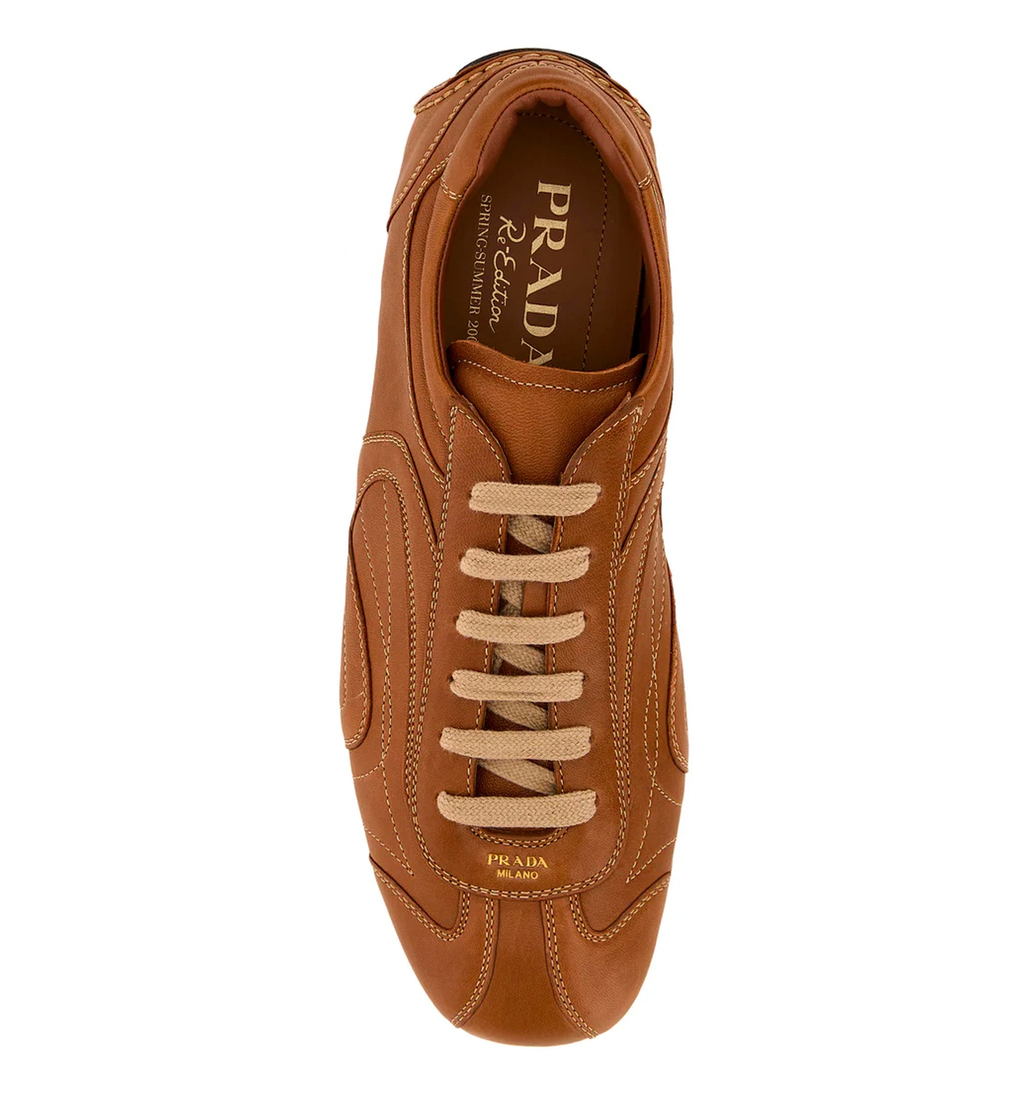 Caramel nappa leather Montecarlo Re-Edition 2005 sneakers