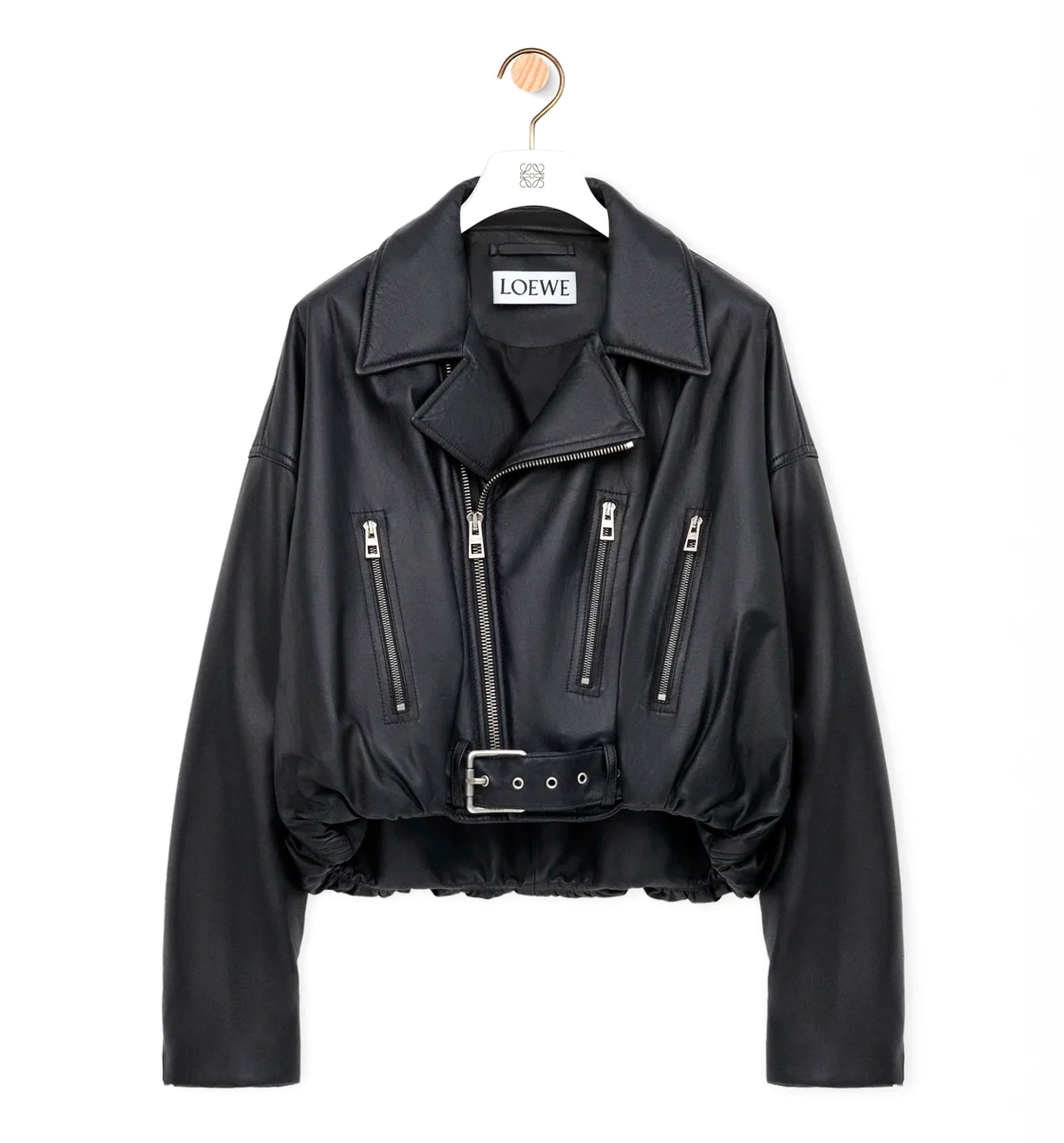 Biker jacket in nappa lambskin