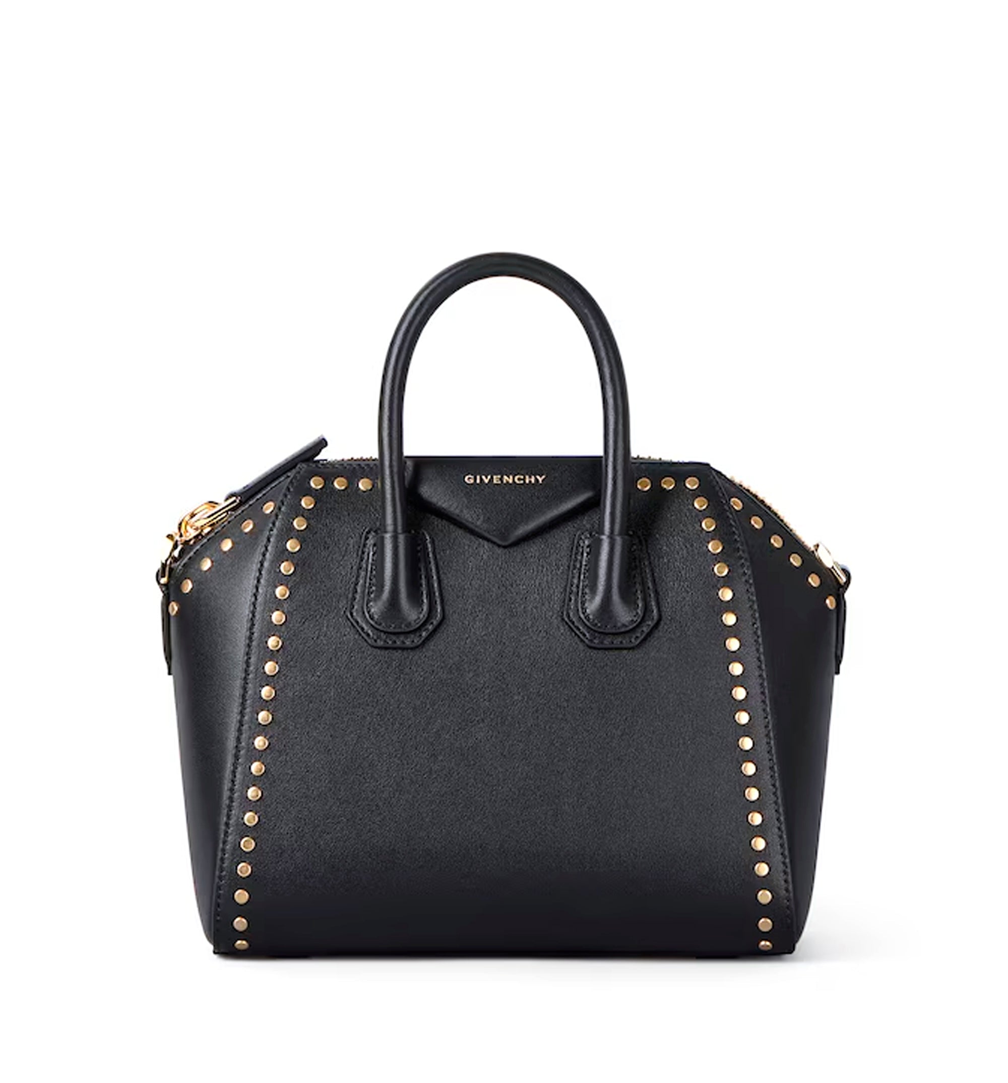 Mini Antigona bag in Box leather with studs detail