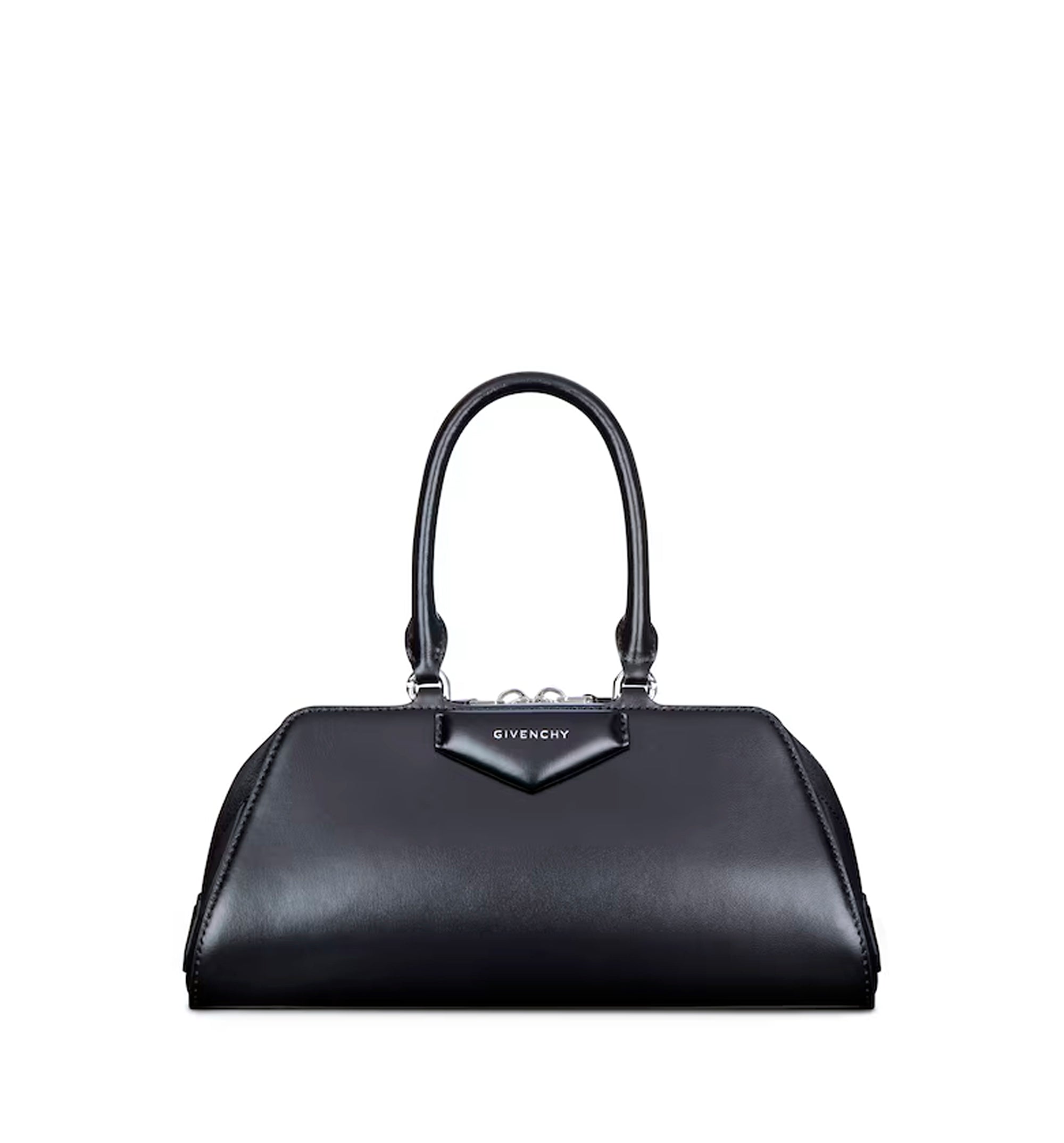 Small Antigona East-West bag in Box leather