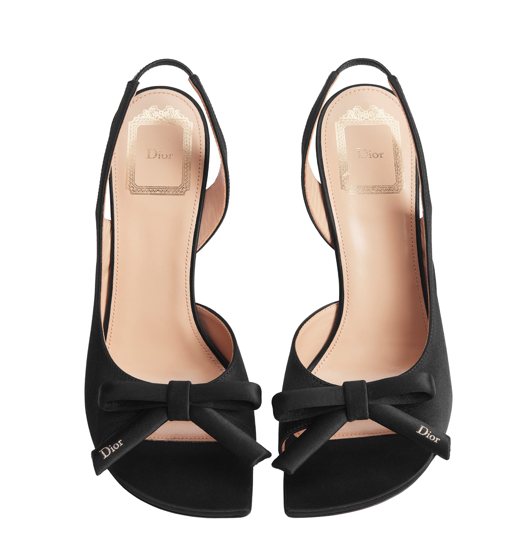 Dior Bow Heeled Slingback Sandal