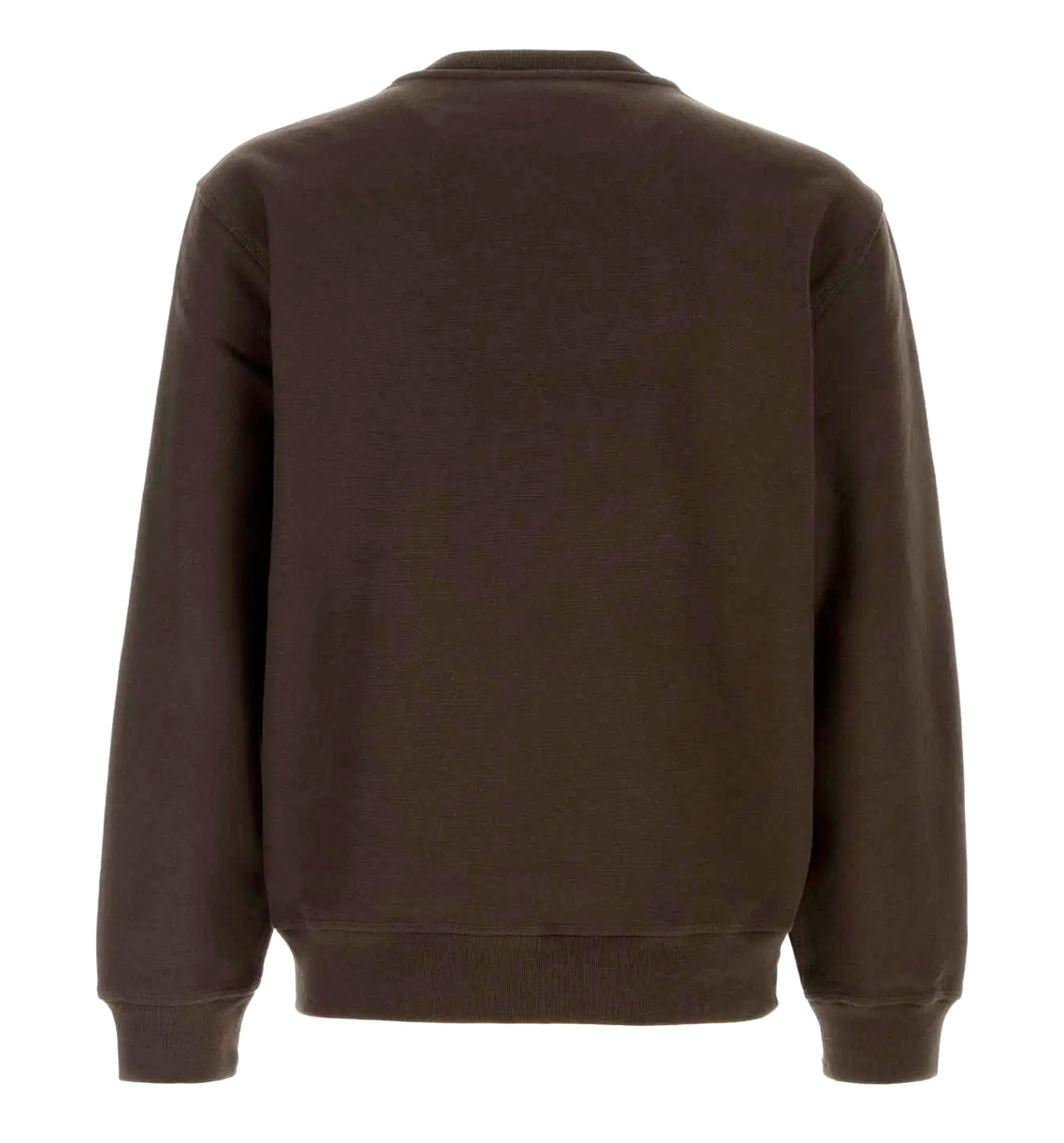 Brown cotton blend sweatshirt