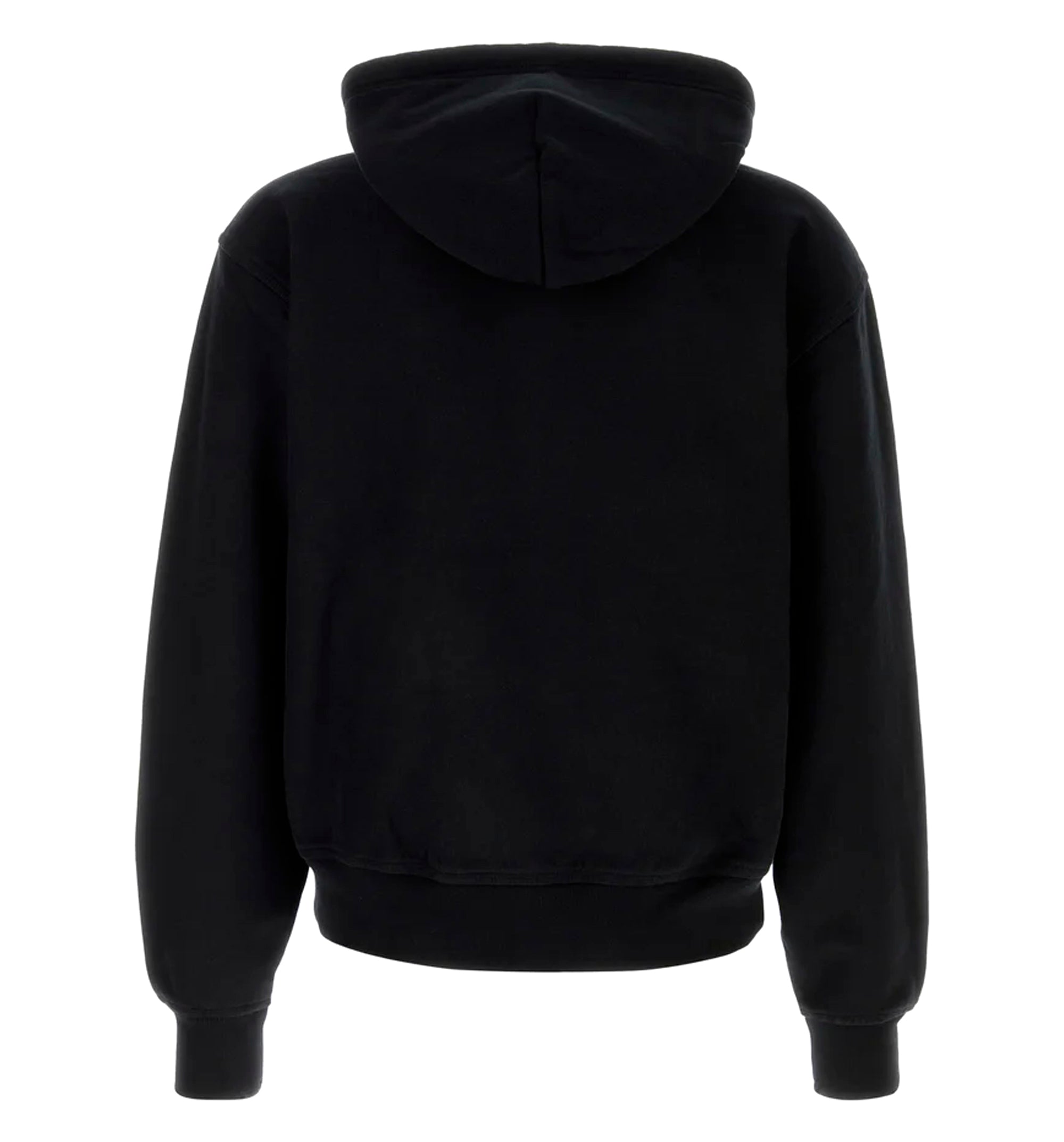 Black cotton blend sweatshirt