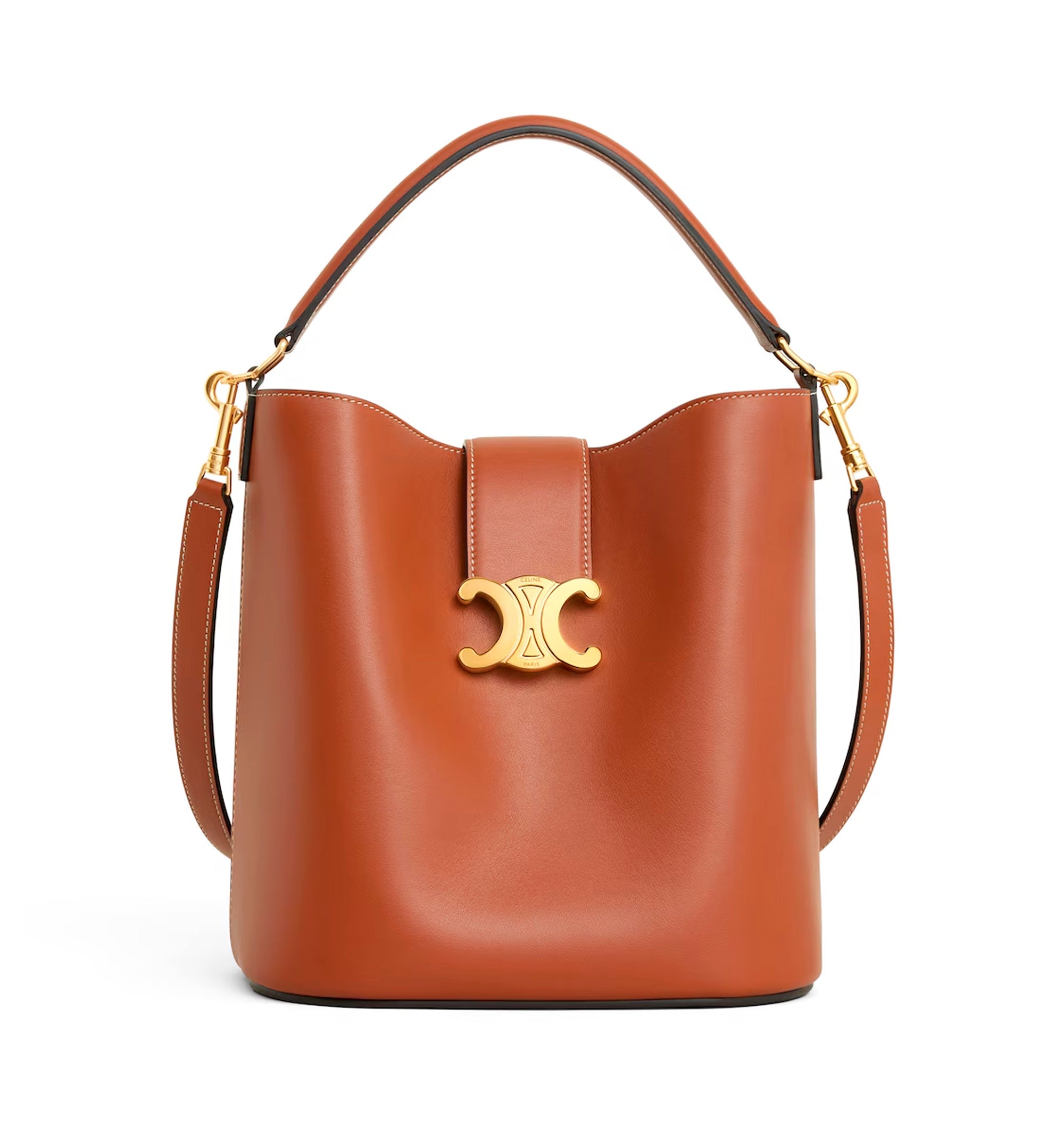 Medium Bucket Louise In Smooth Calfskin