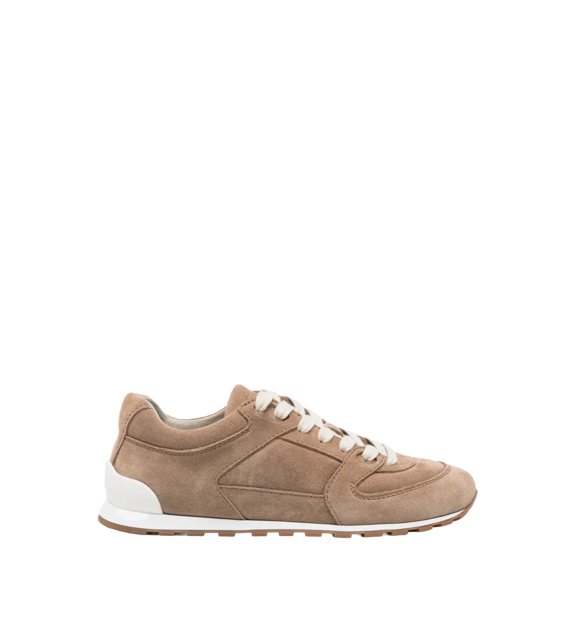 Suede panelled trainers