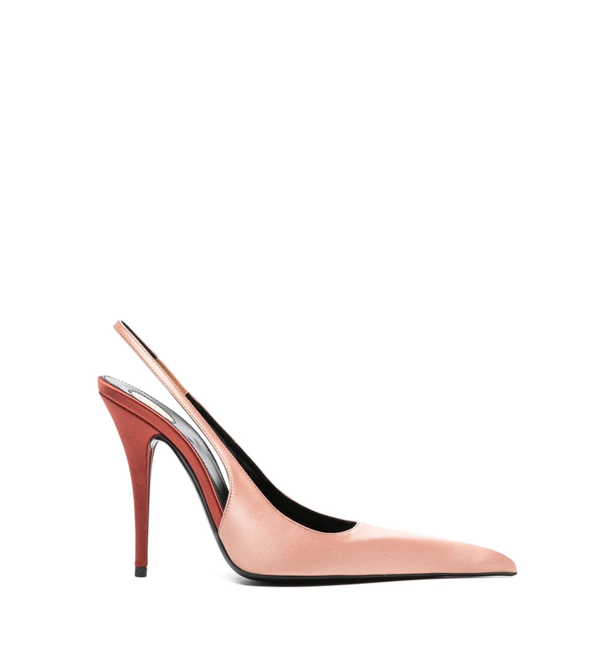 Deroche Slingback Pumps In Satin Crepe
